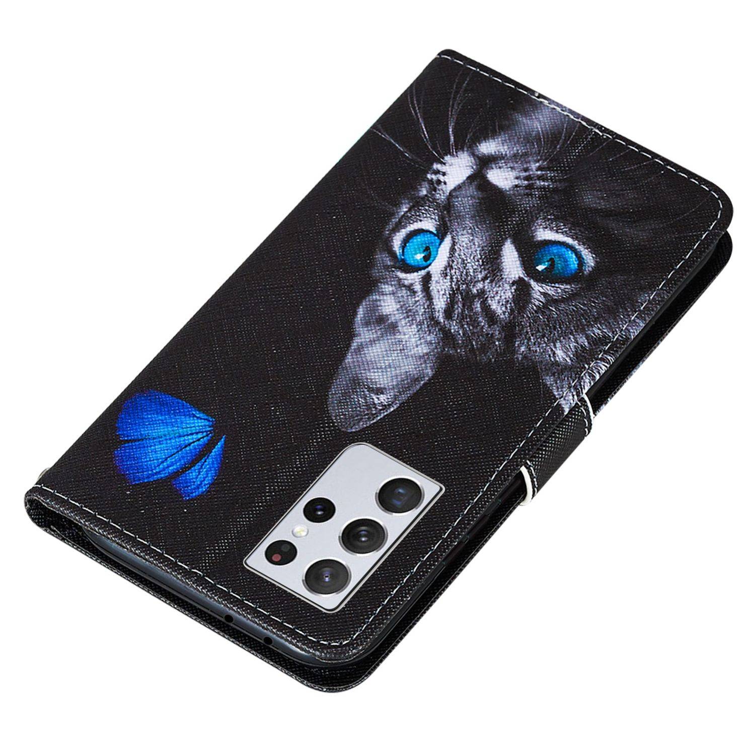 Samsung Galaxy S21 Ultra Handyhülle Bookcover Schwarz