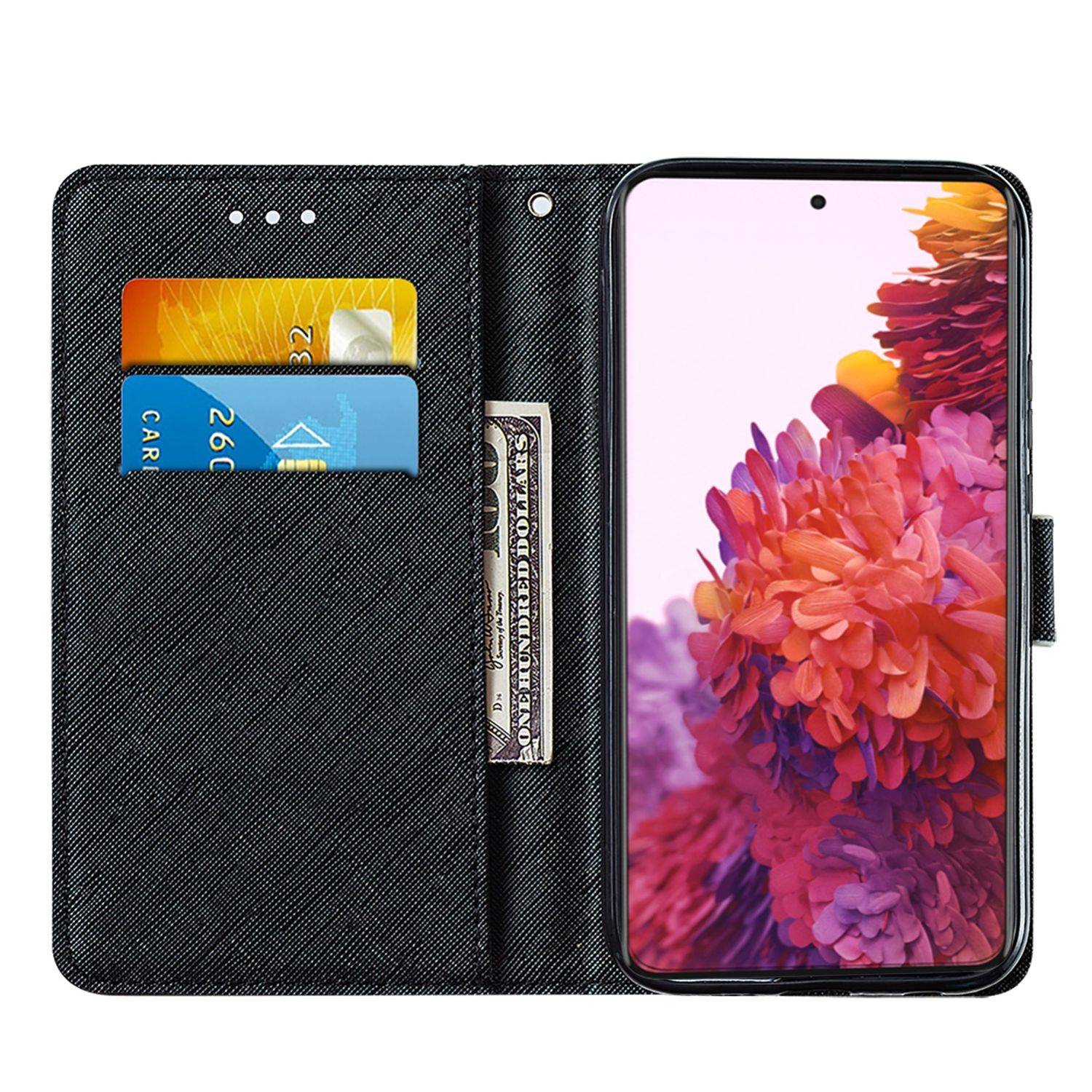 Samsung Galaxy S21 Ultra Handyhülle Bookcover Schwarz