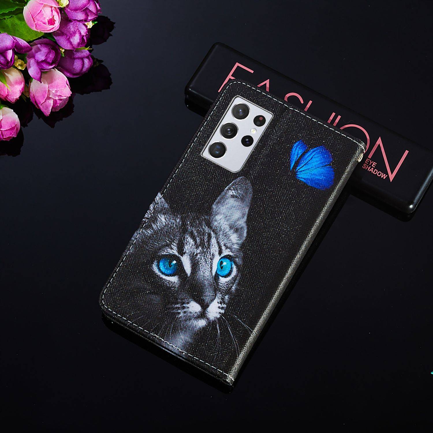 Samsung Galaxy S21 Ultra Handyhülle Bookcover Schwarz