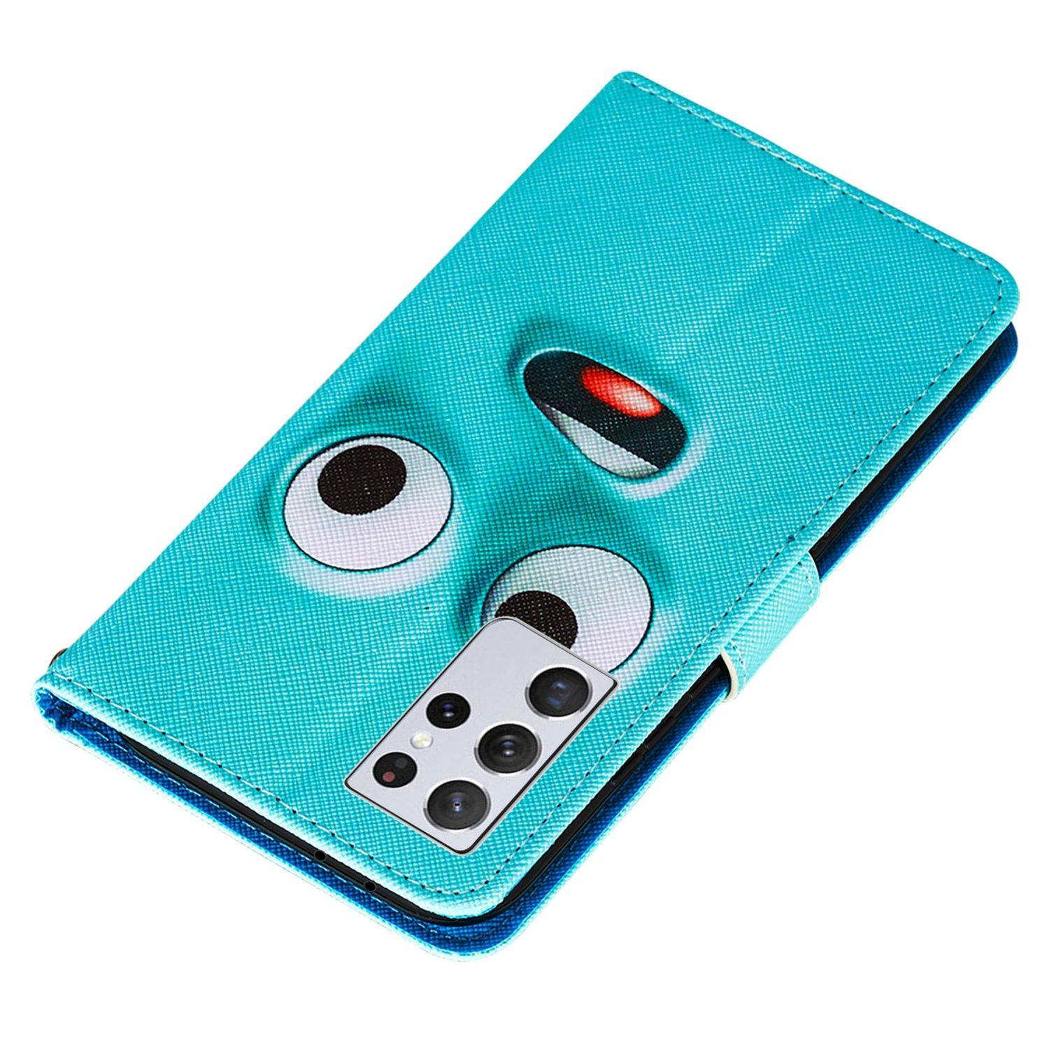 Samsung Galaxy S21 Ultra Handyhülle Bookcover Blau