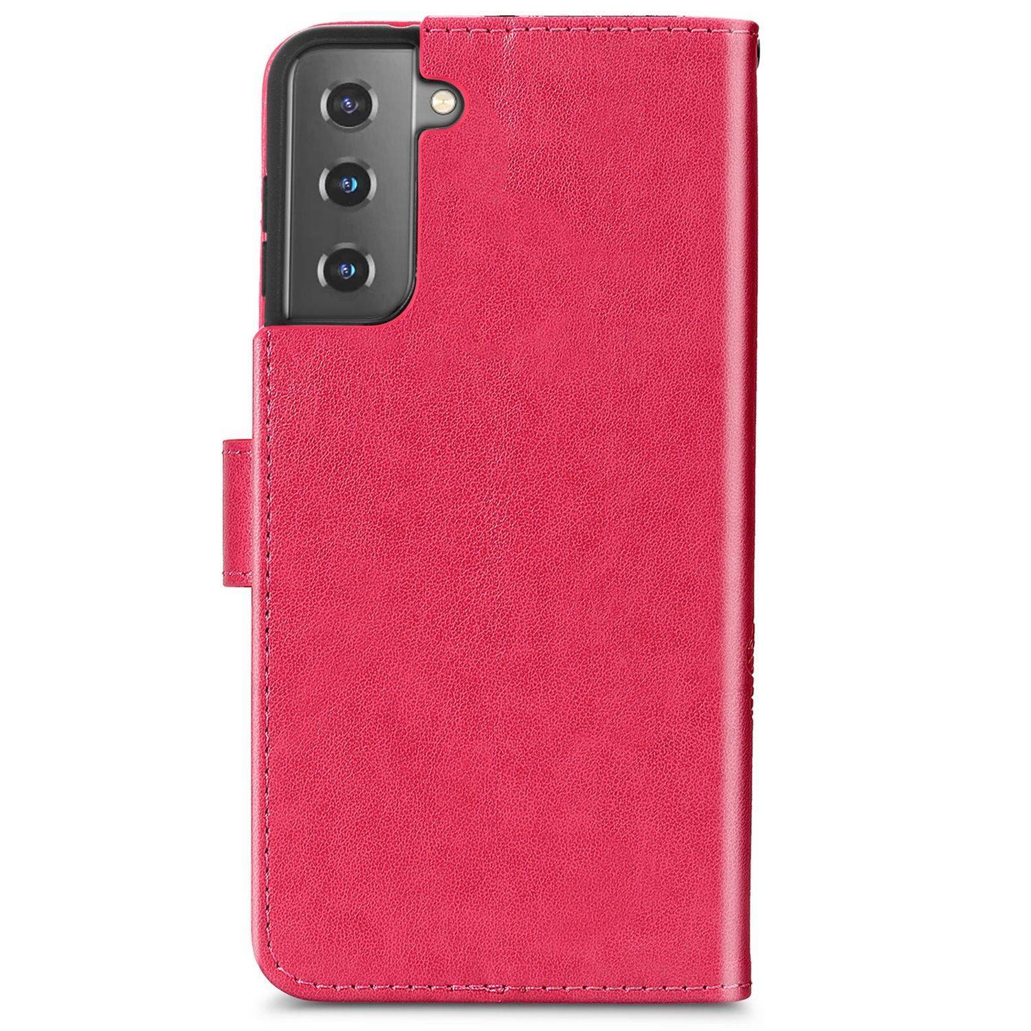 Samsung Galaxy S21 Plus Handyhülle Bookcover Rosa