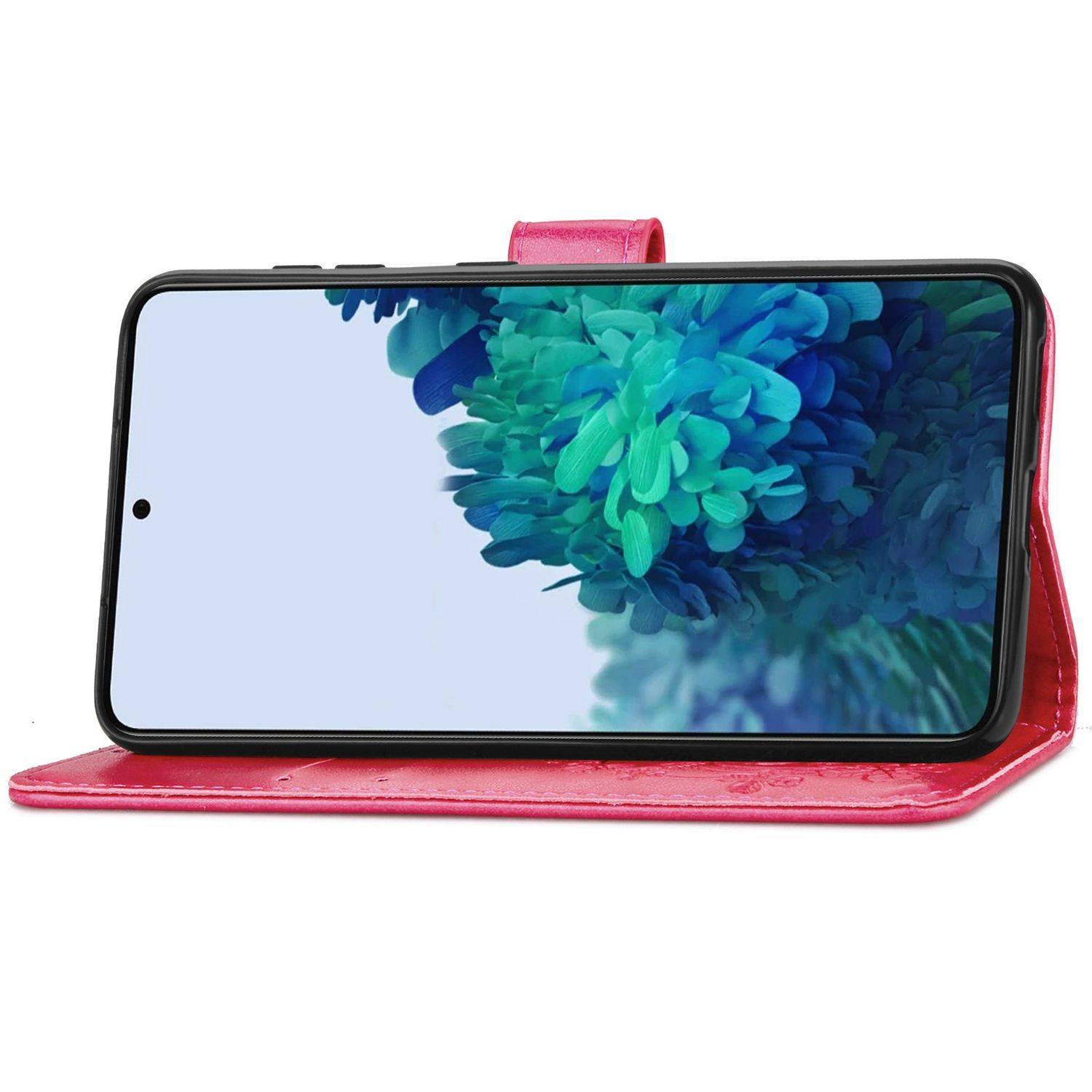 Samsung Galaxy S21 Plus Handyhülle Bookcover Rosa