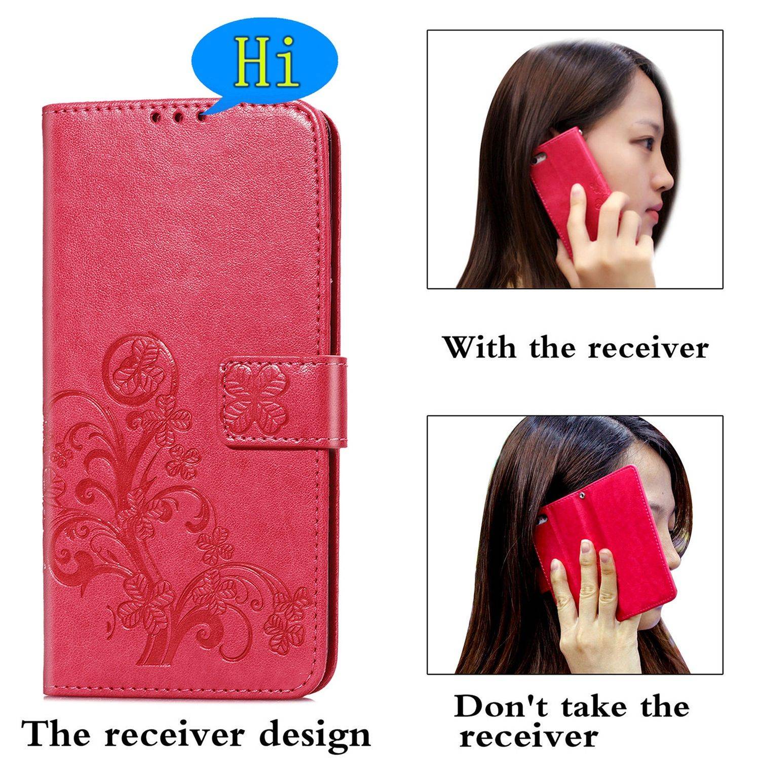 Samsung Galaxy S21 Plus Handyhülle Bookcover Rosa