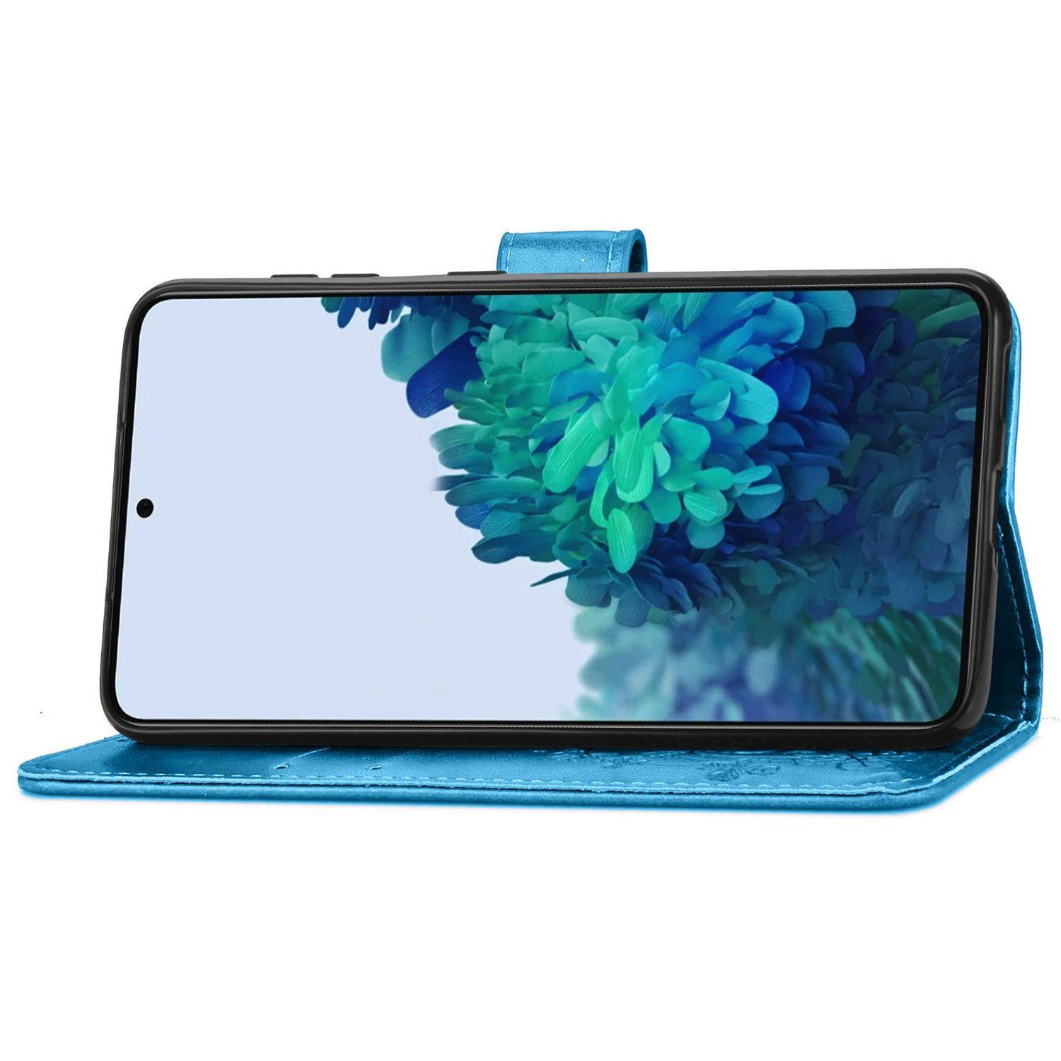 Samsung Galaxy S21 Plus Handyhülle Bookcover Blau