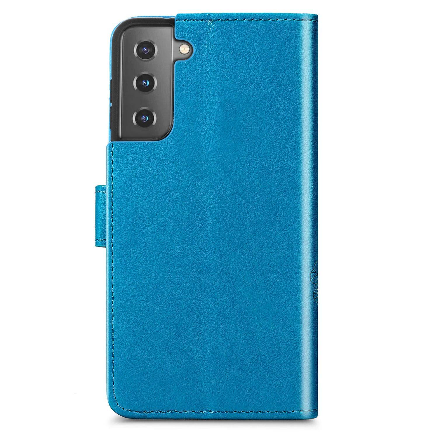 Samsung Galaxy S21 Plus Handyhülle Bookcover Blau