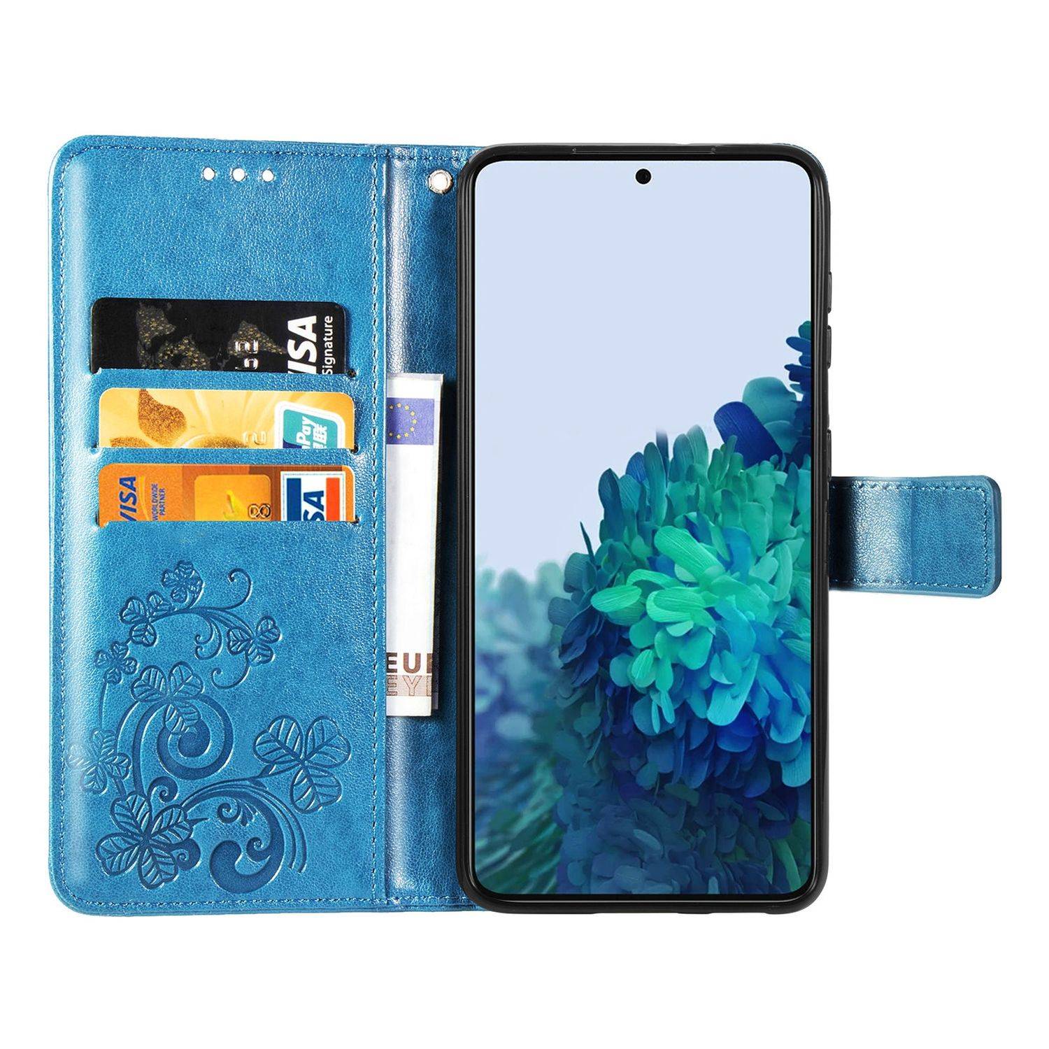 Samsung Galaxy S21 Plus Handyhülle Bookcover Blau