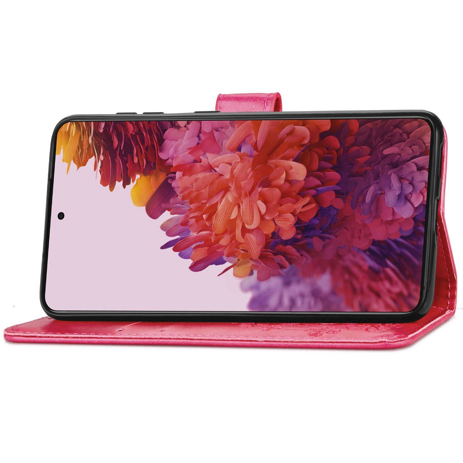 Samsung Galaxy S21 Ultra Handyhülle Bookcover Rosa