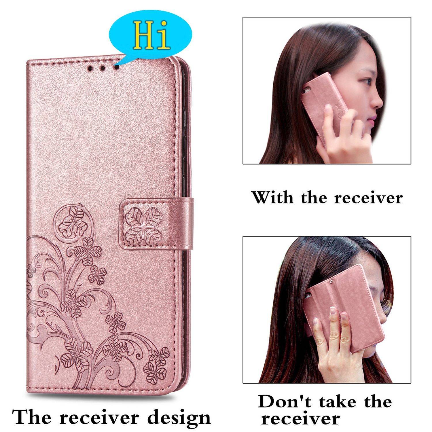 Samsung Galaxy S21 Ultra Handyhülle Bookcover Rosa