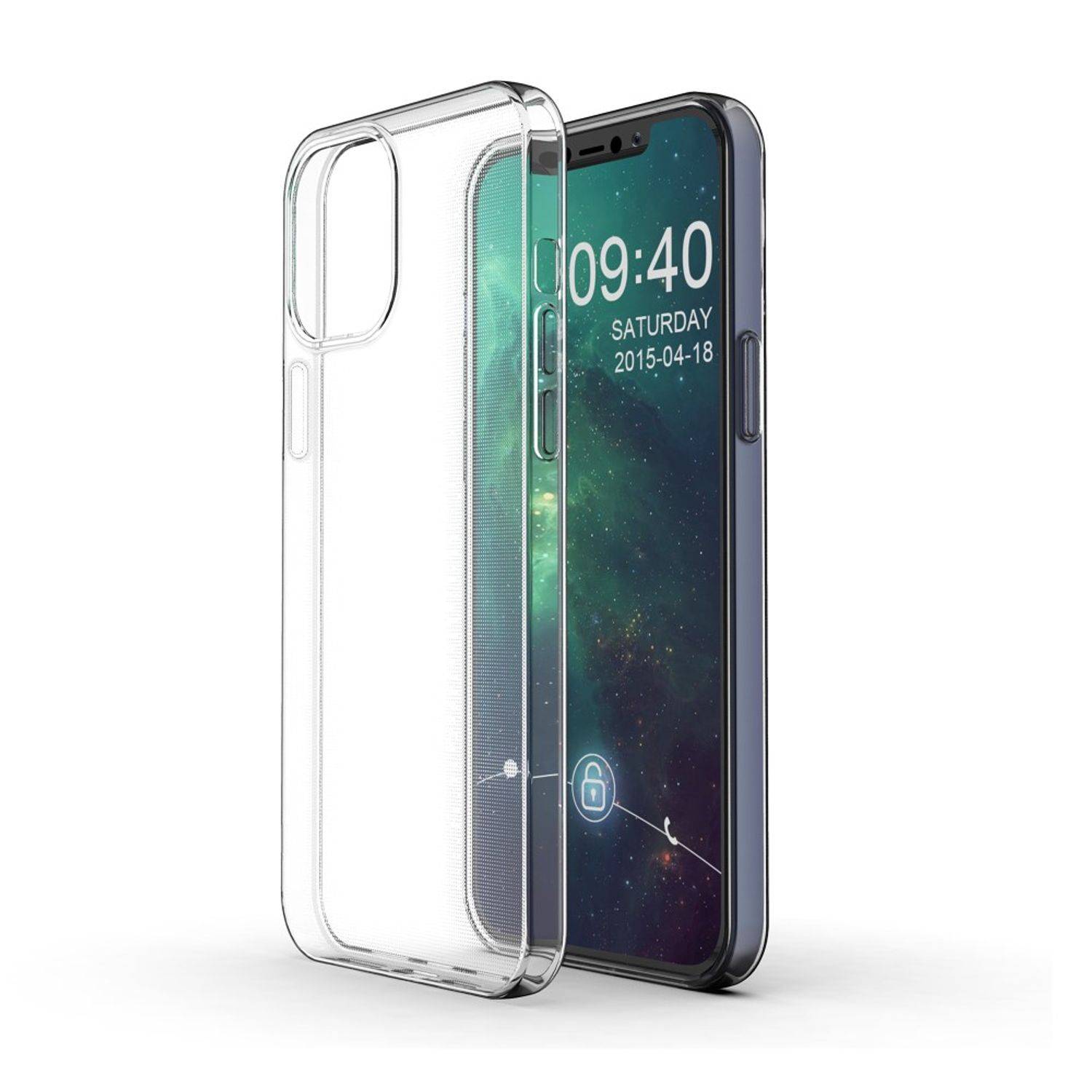 Apple iPhone 12 Pro Max Handyhülle Ultra Dünn Bumper Backcover Transparent