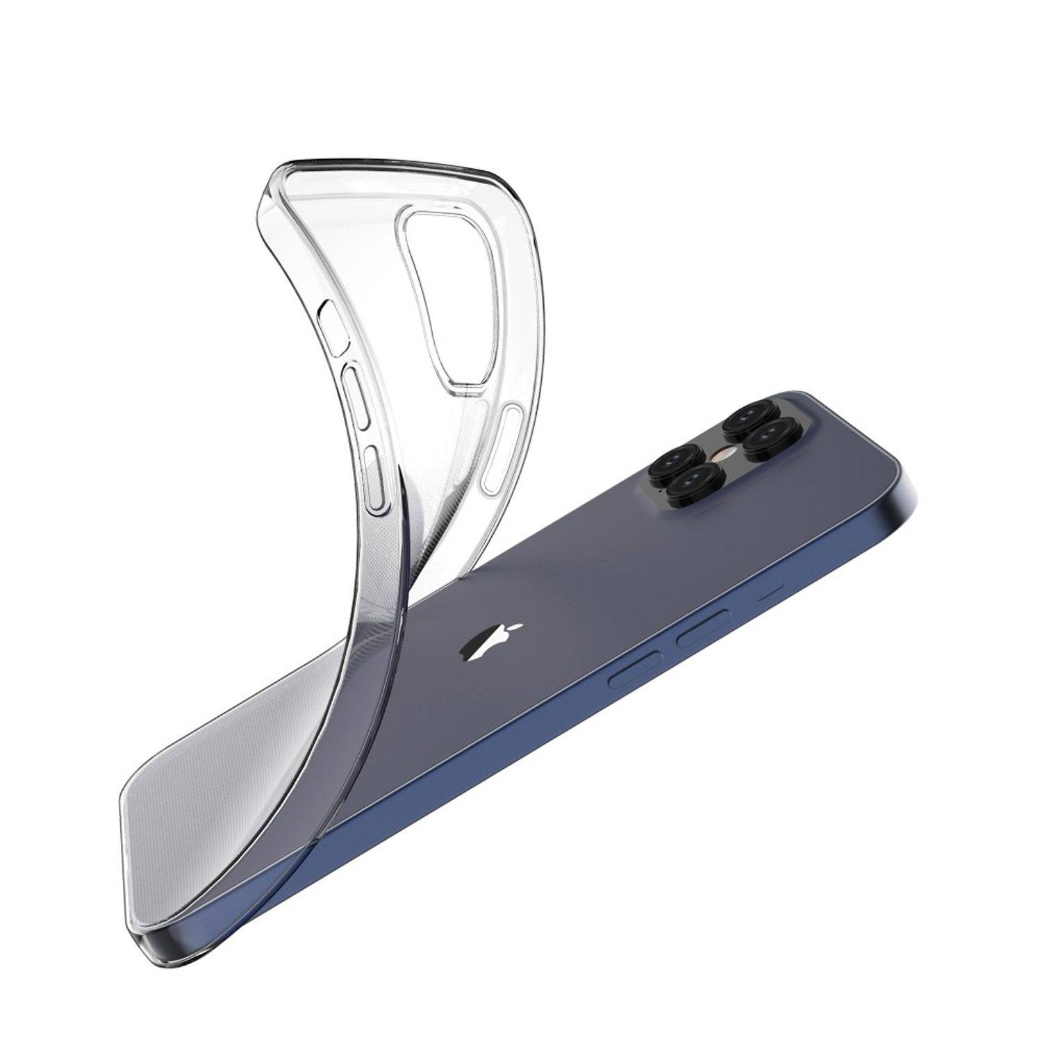 Apple iPhone 12 Pro Max Handyhülle Ultra Dünn Bumper Backcover Transparent