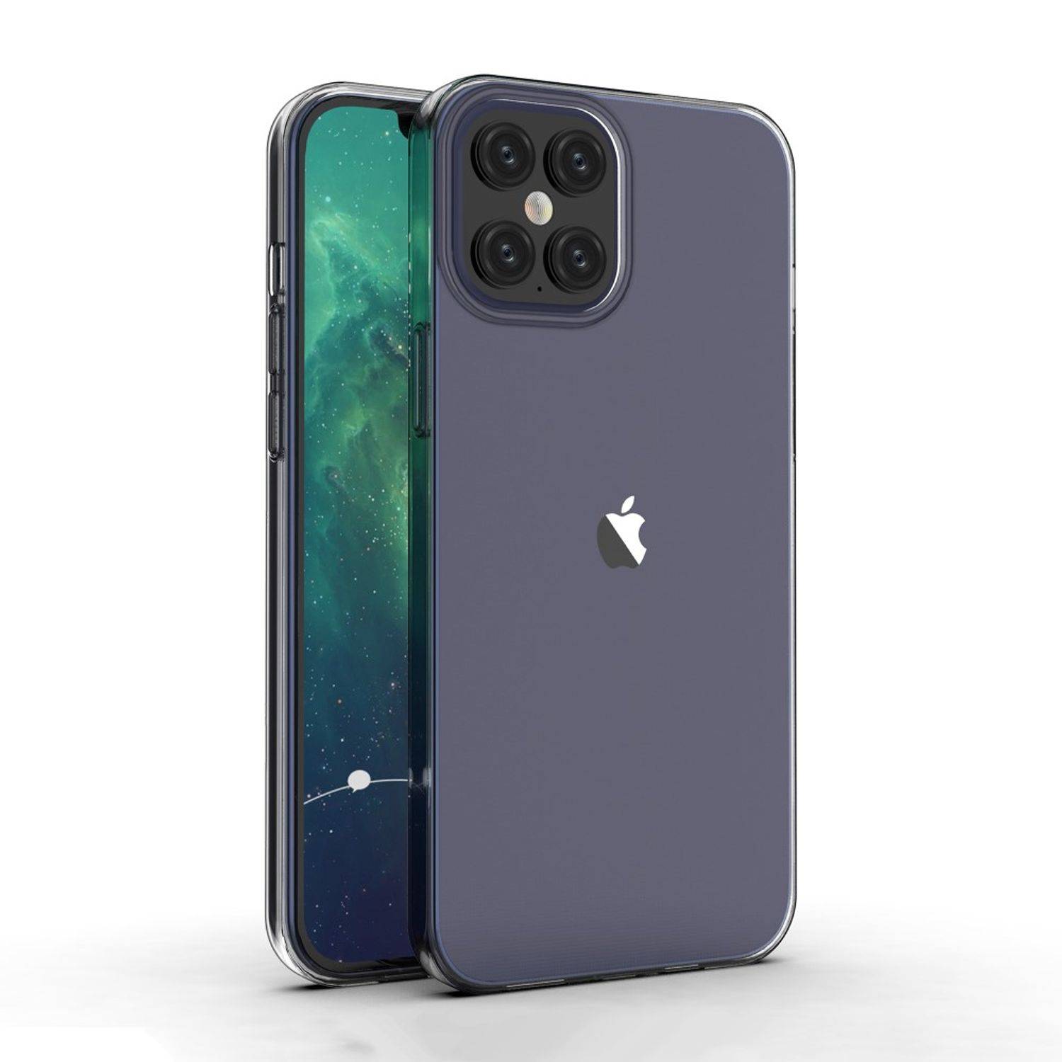 Apple iPhone 12 Pro Max Handyhülle Ultra Dünn Bumper Backcover Transparent