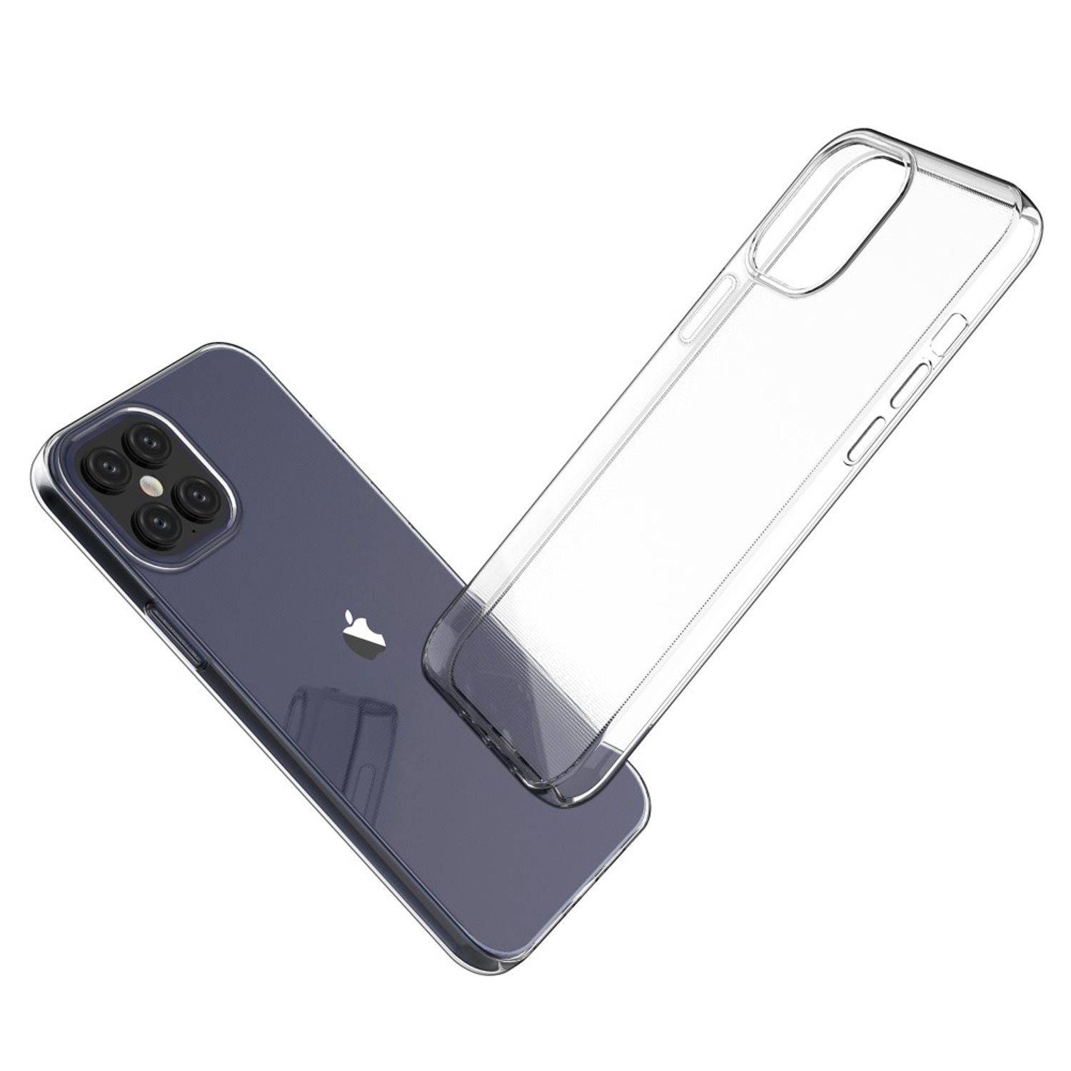 Apple iPhone 12 Pro Max Handyhülle Ultra Dünn Bumper Backcover Transparent