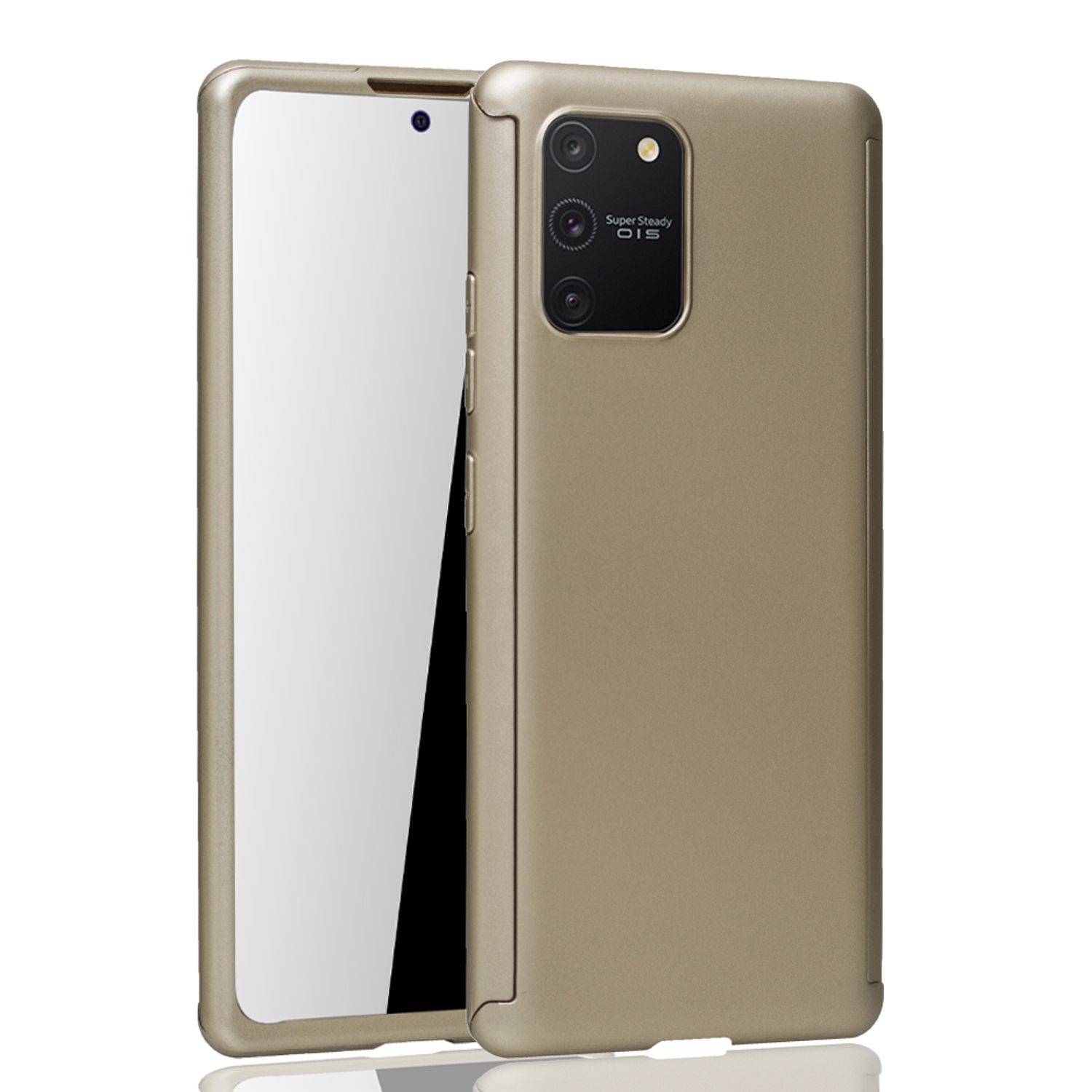 Samsung Galaxy S10 Lite Handyhülle 360 Grad Schutz Full Cover Gold
