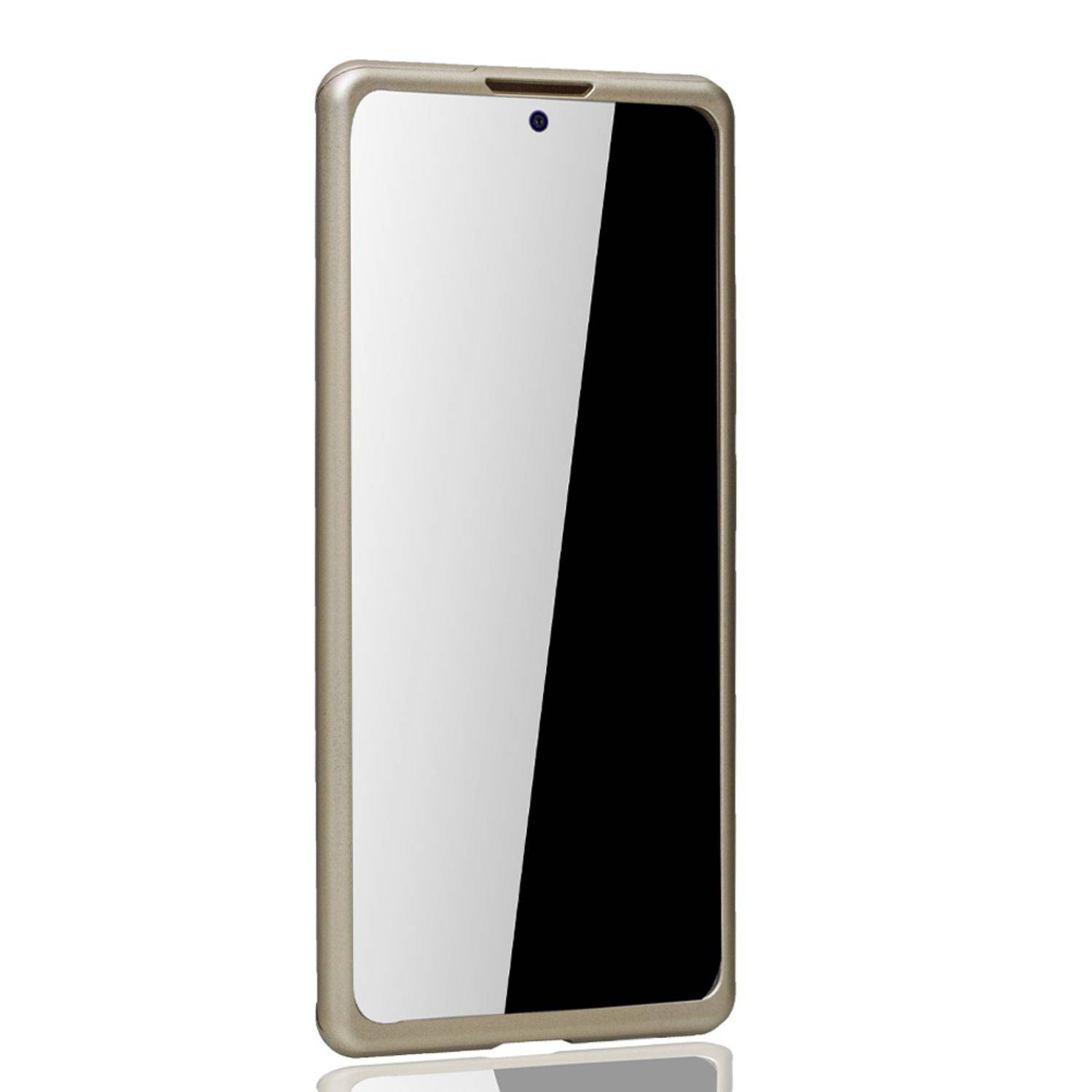 Samsung Galaxy S10 Lite Handyhülle 360 Grad Schutz Full Cover Gold