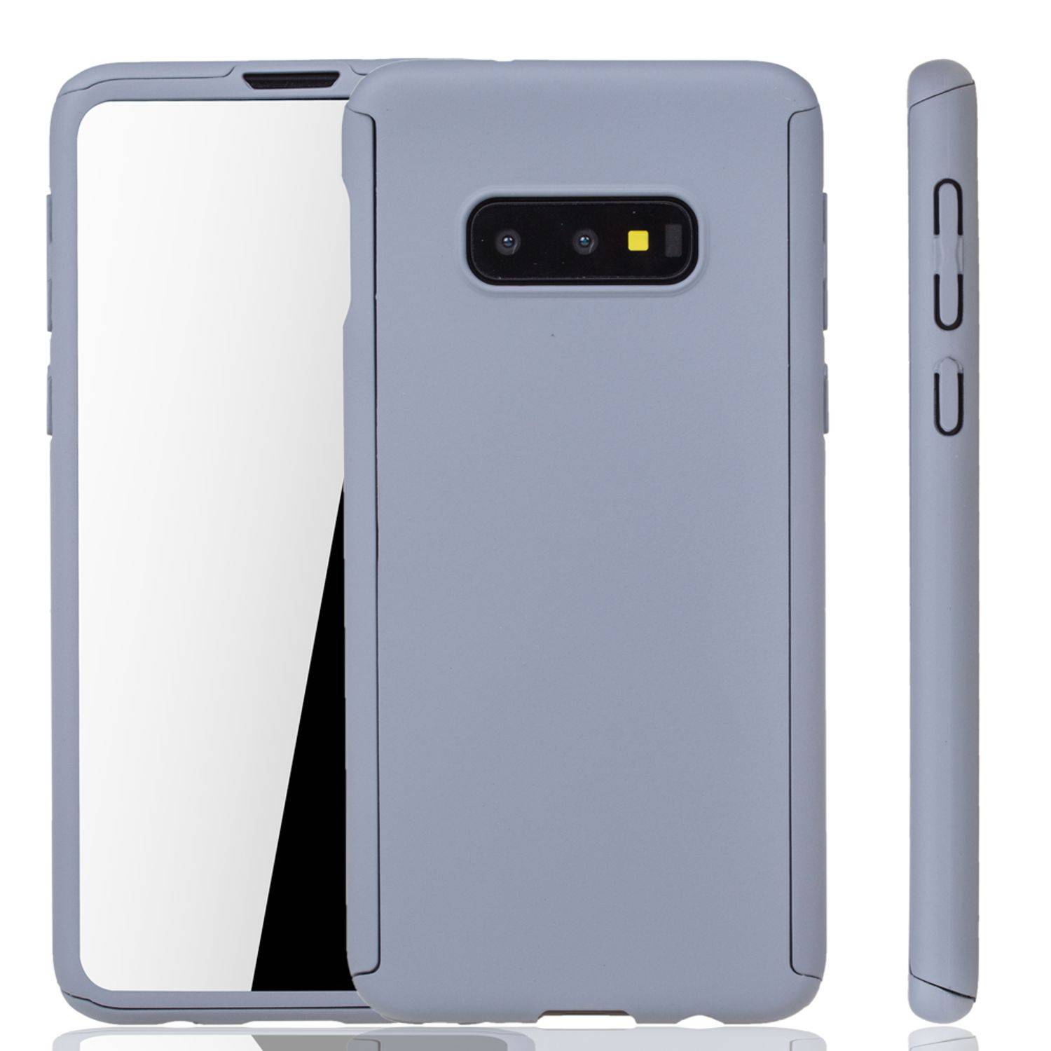 Samsung Galaxy S10e Handyhülle 360 Grad Schutz Full Cover Grau