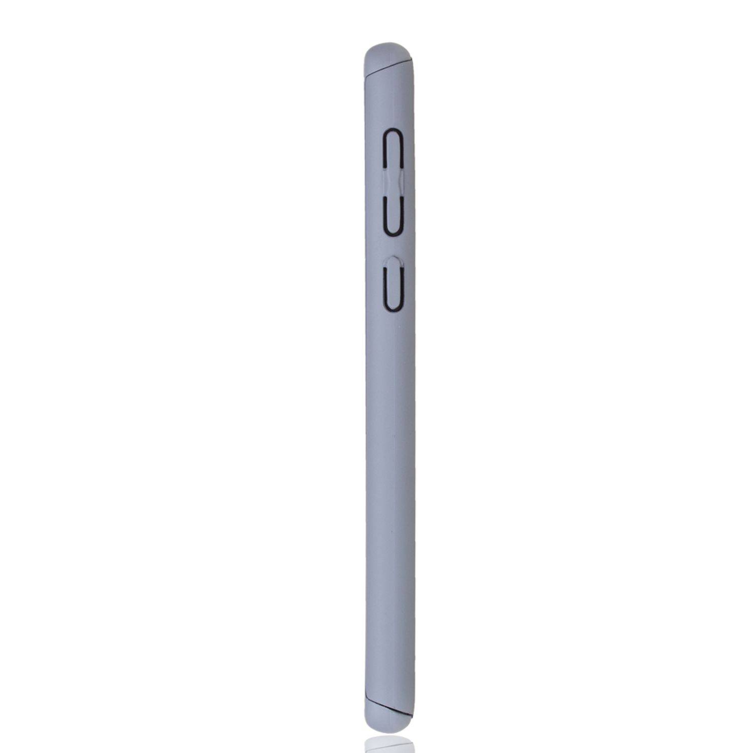 Samsung Galaxy S10e Handyhülle 360 Grad Schutz Full Cover Grau