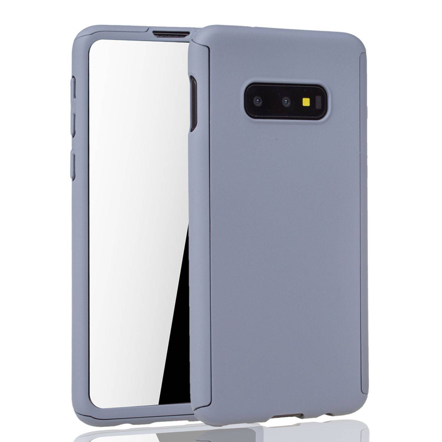 Samsung Galaxy S10e Handyhülle 360 Grad Schutz Full Cover Grau