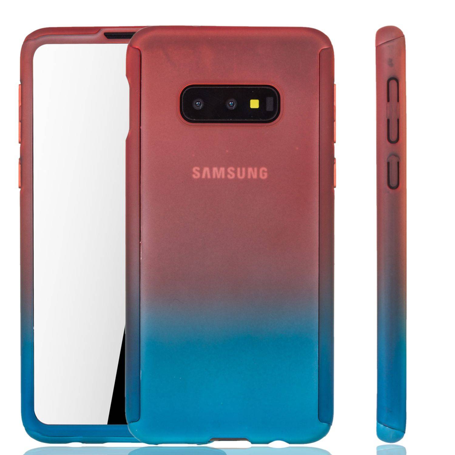 Samsung Galaxy S10e Handyhülle 360 Grad Schutz Full Cover Mehrfarbig