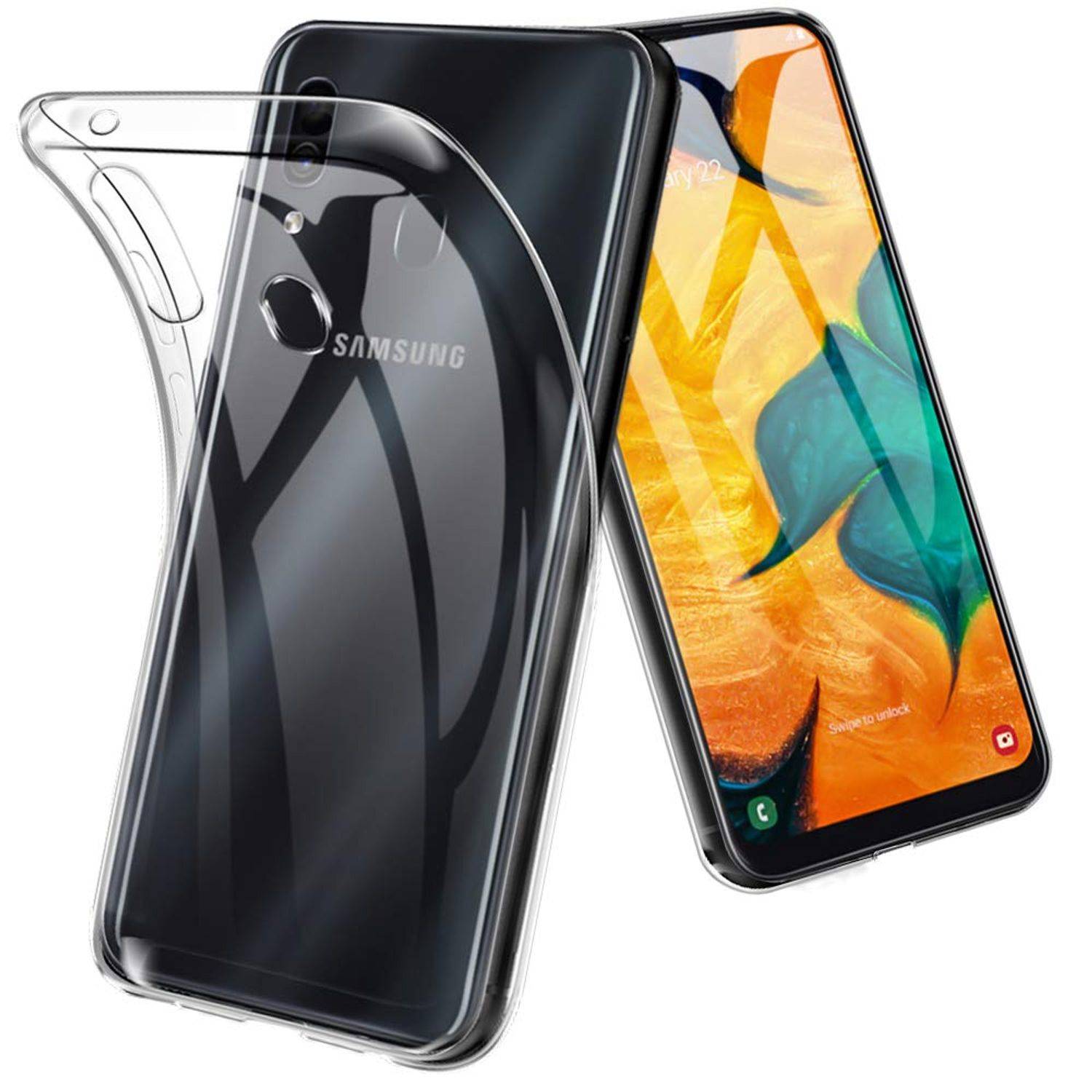 Samsung Galaxy A20e Handyhülle Ultra Dünn Bumper Backcover Transparent