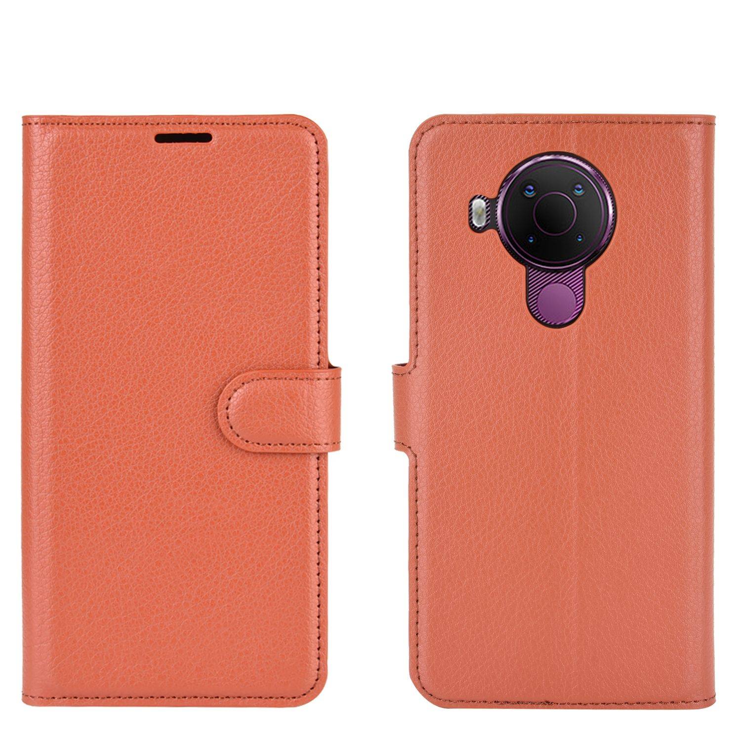 Nokia 5.4 Handyhülle Bookcover Braun