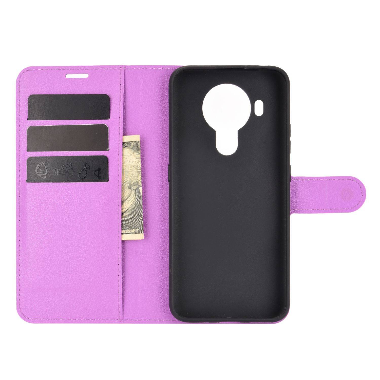 Nokia 5.4 Handyhülle Bookcover Violett