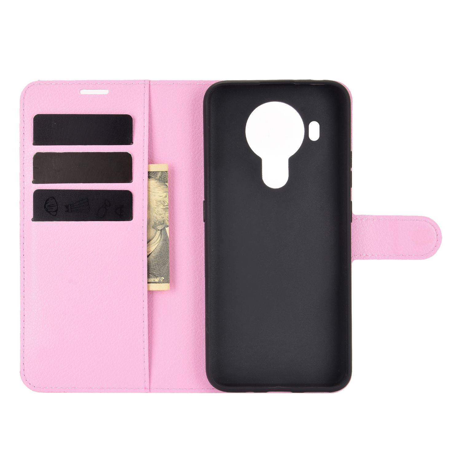 Nokia 5.4 Handyhülle Bookcover Rosa