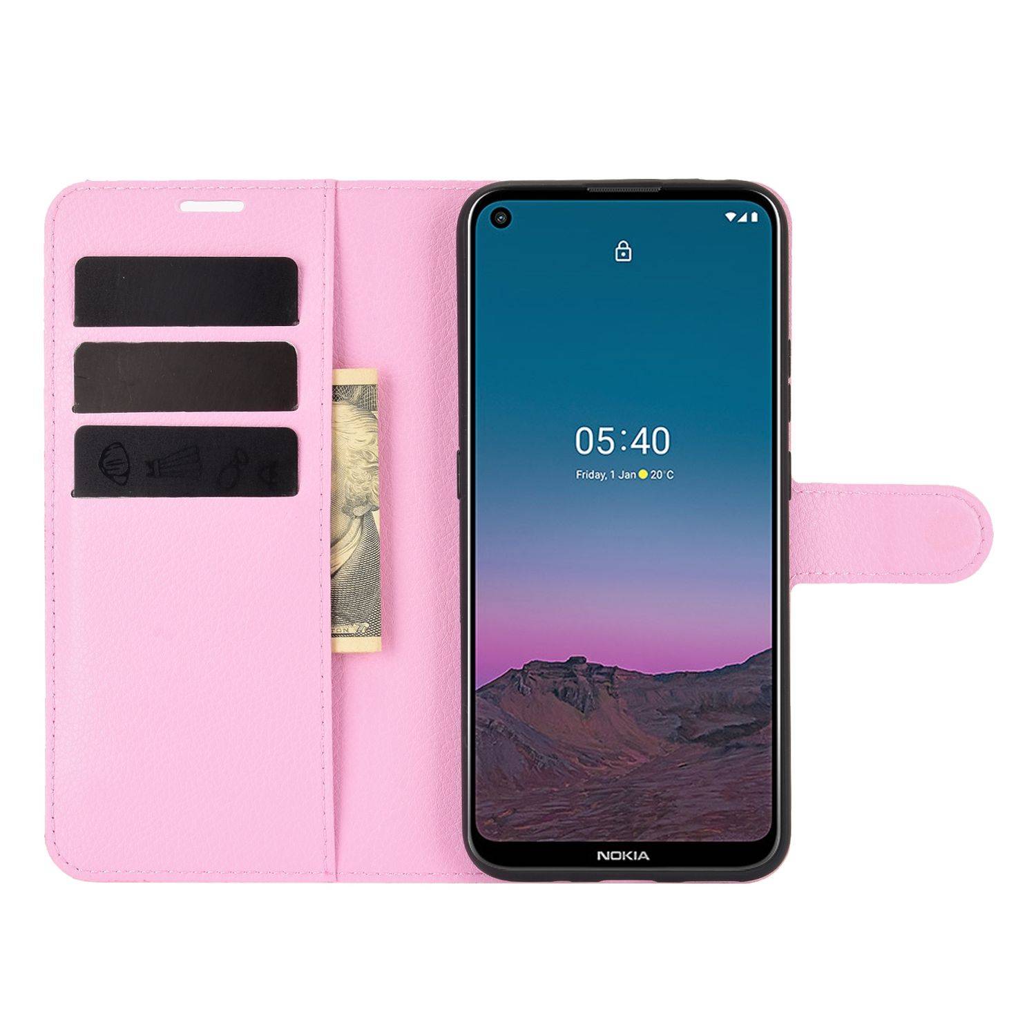 Nokia 5.4 Handyhülle Bookcover Rosa