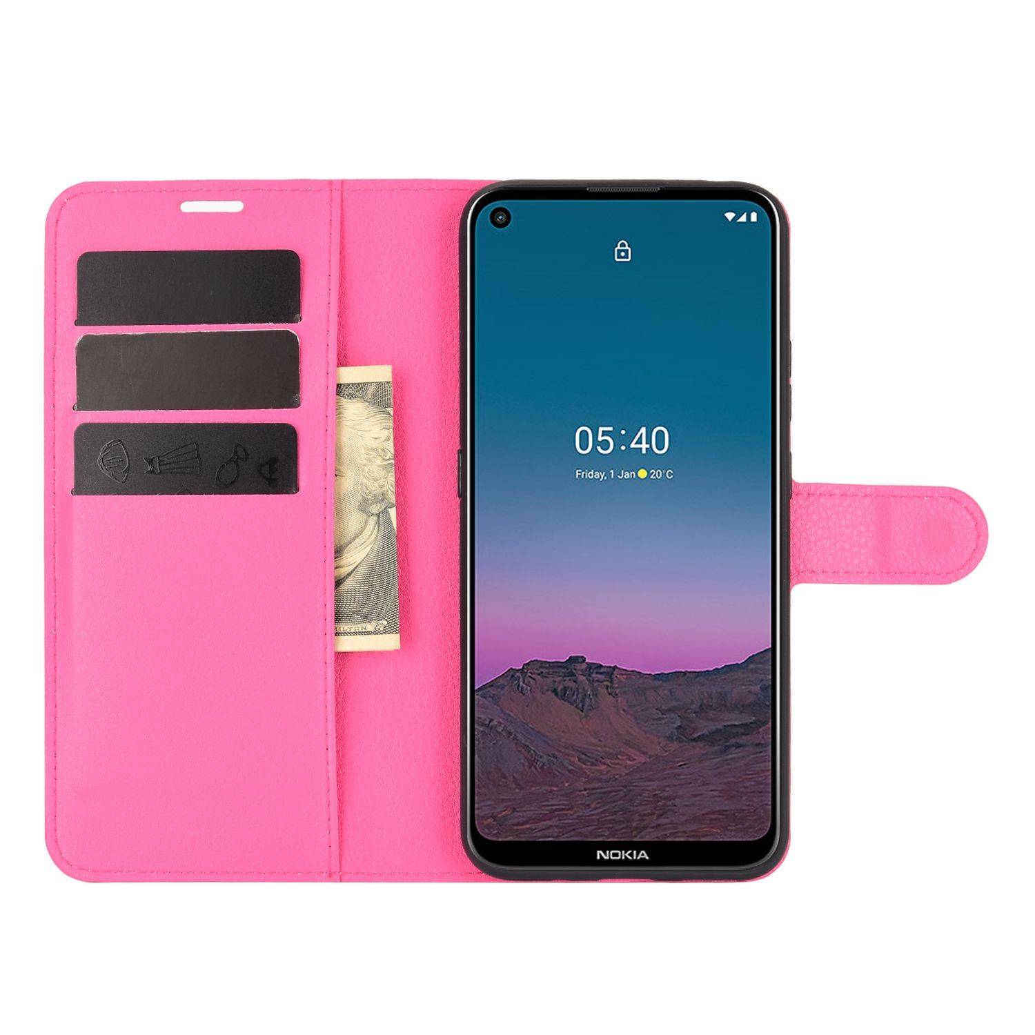 Nokia 5.4 Handyhülle Bookcover Rosa