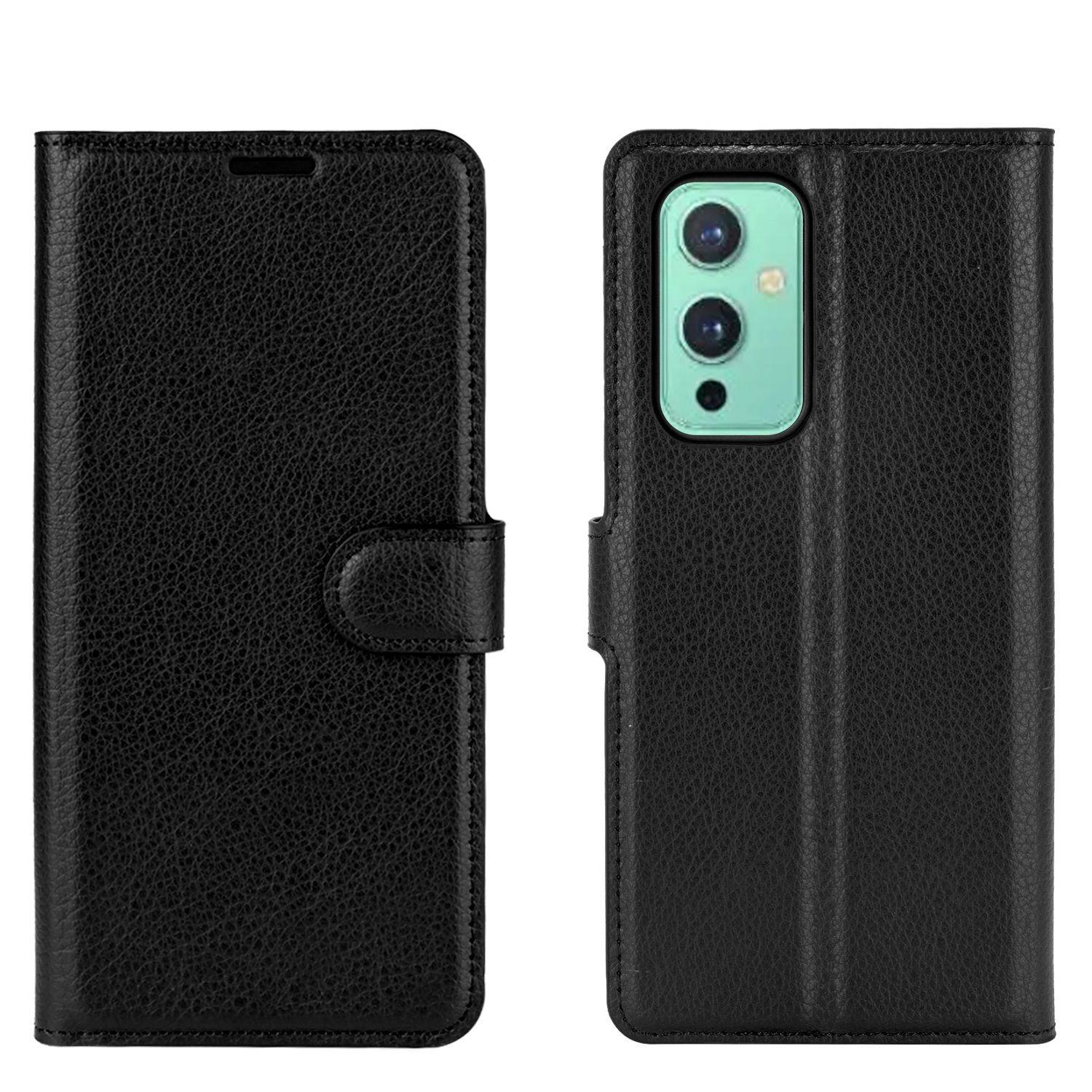 OnePlus 9 Handyhülle Bookcover Schwarz