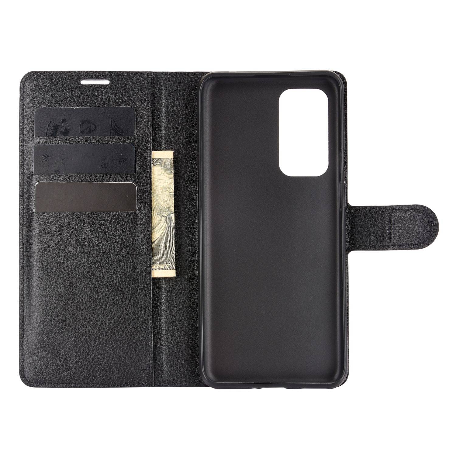 OnePlus 9 Handyhülle Bookcover Schwarz