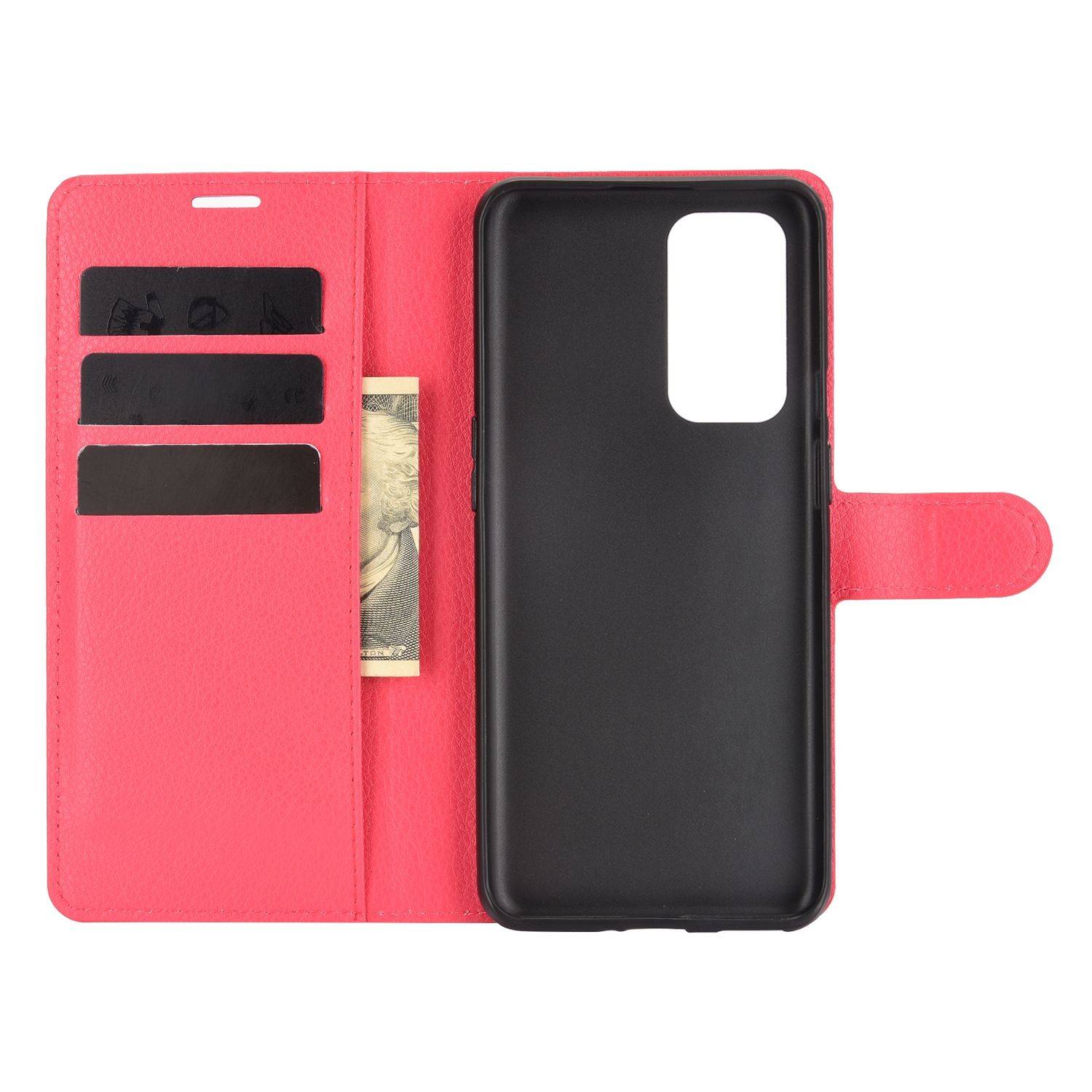 OnePlus 9 Handyhülle Bookcover Rot
