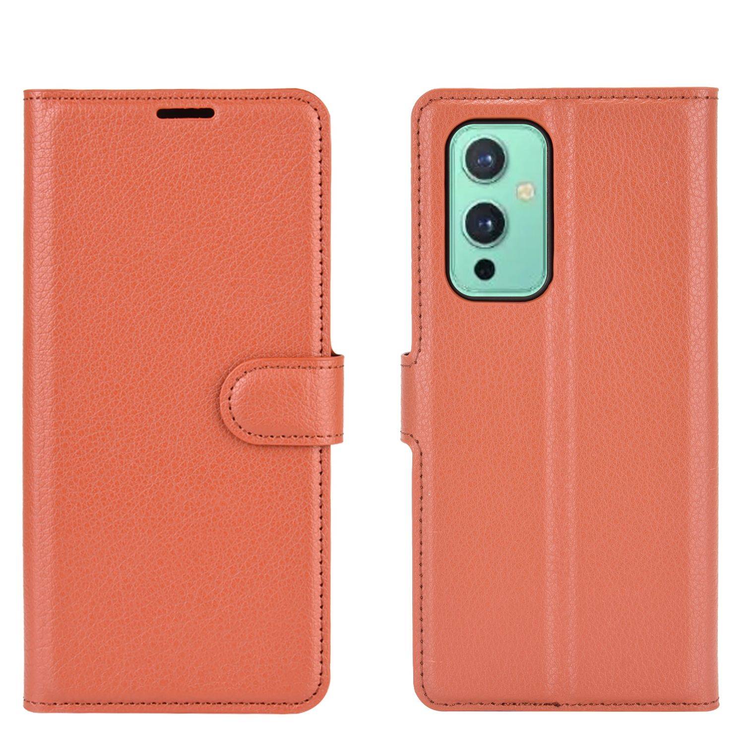 OnePlus 9 Handyhülle Bookcover Braun