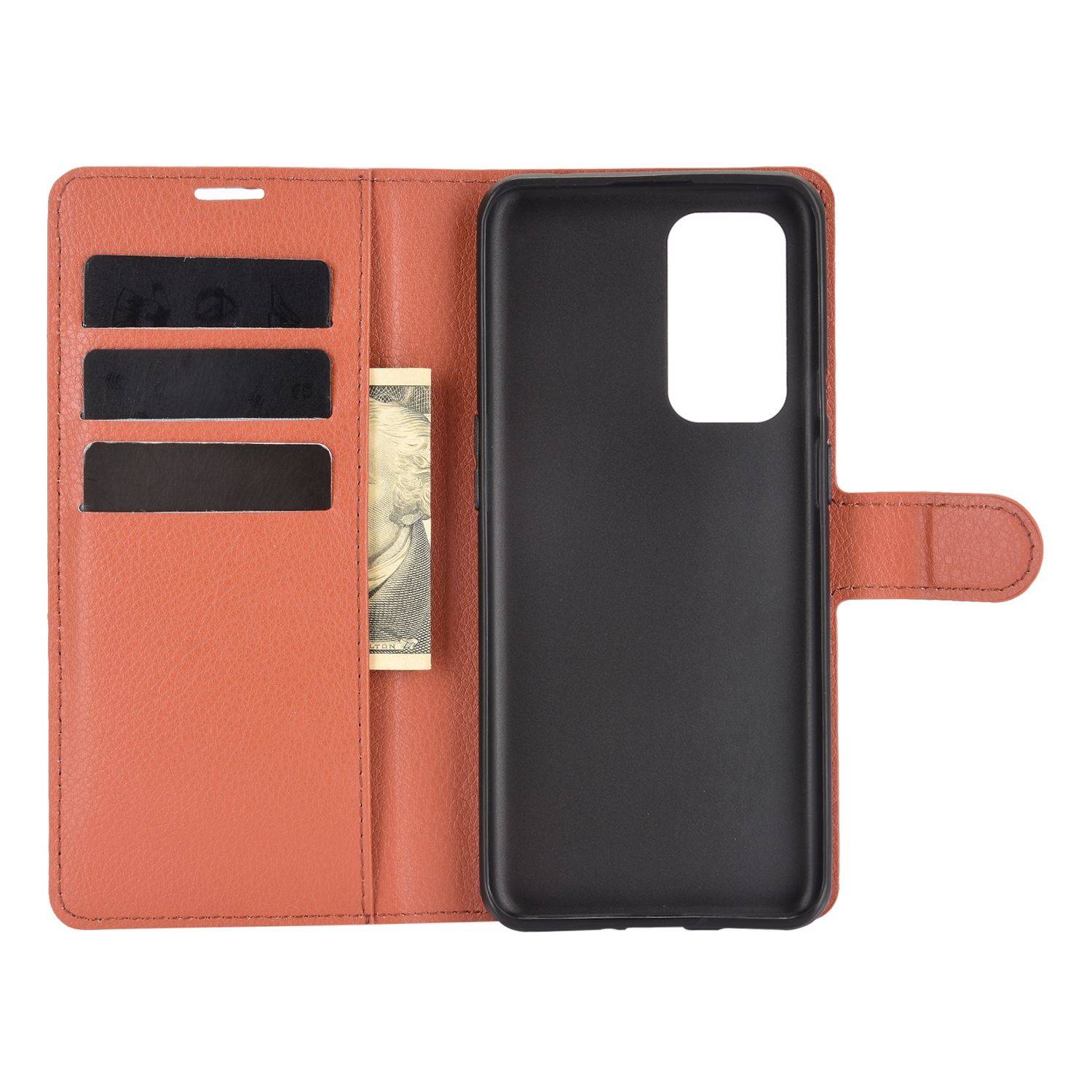 OnePlus 9 Handyhülle Bookcover Braun