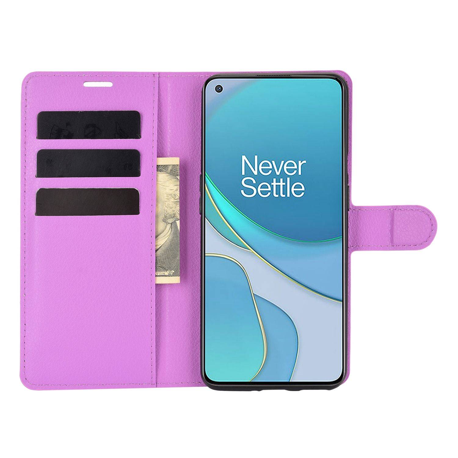 OnePlus 9 Handyhülle Bookcover Violett