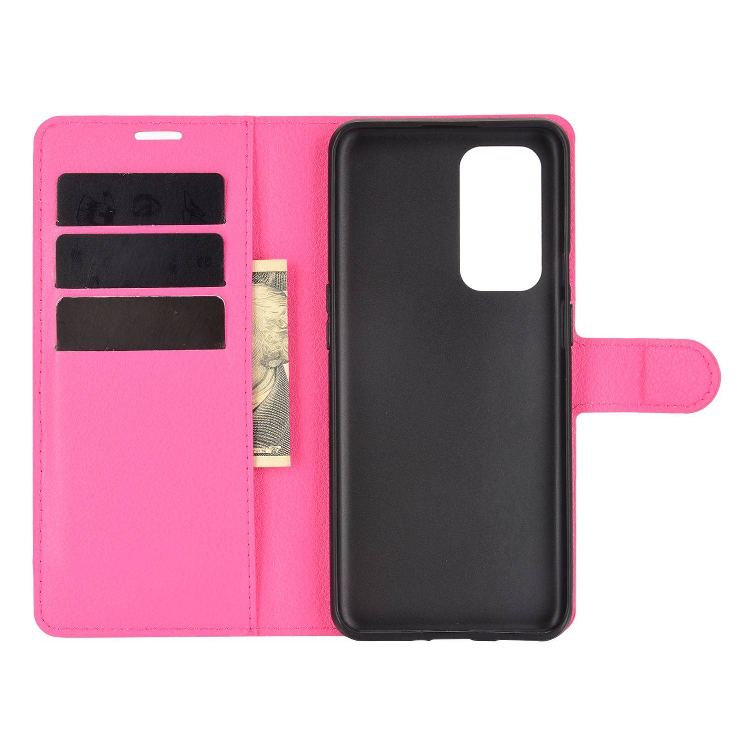 OnePlus 9 Handyhülle Bookcover Rosa