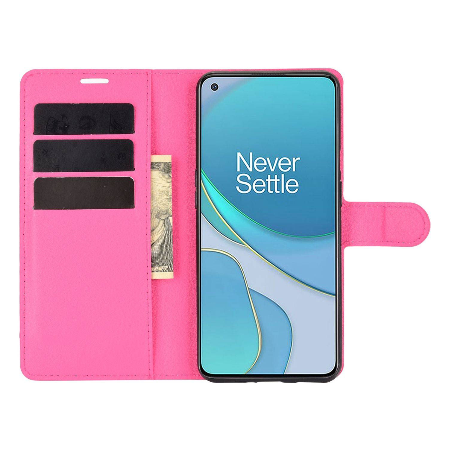 OnePlus 9 Handyhülle Bookcover Rosa