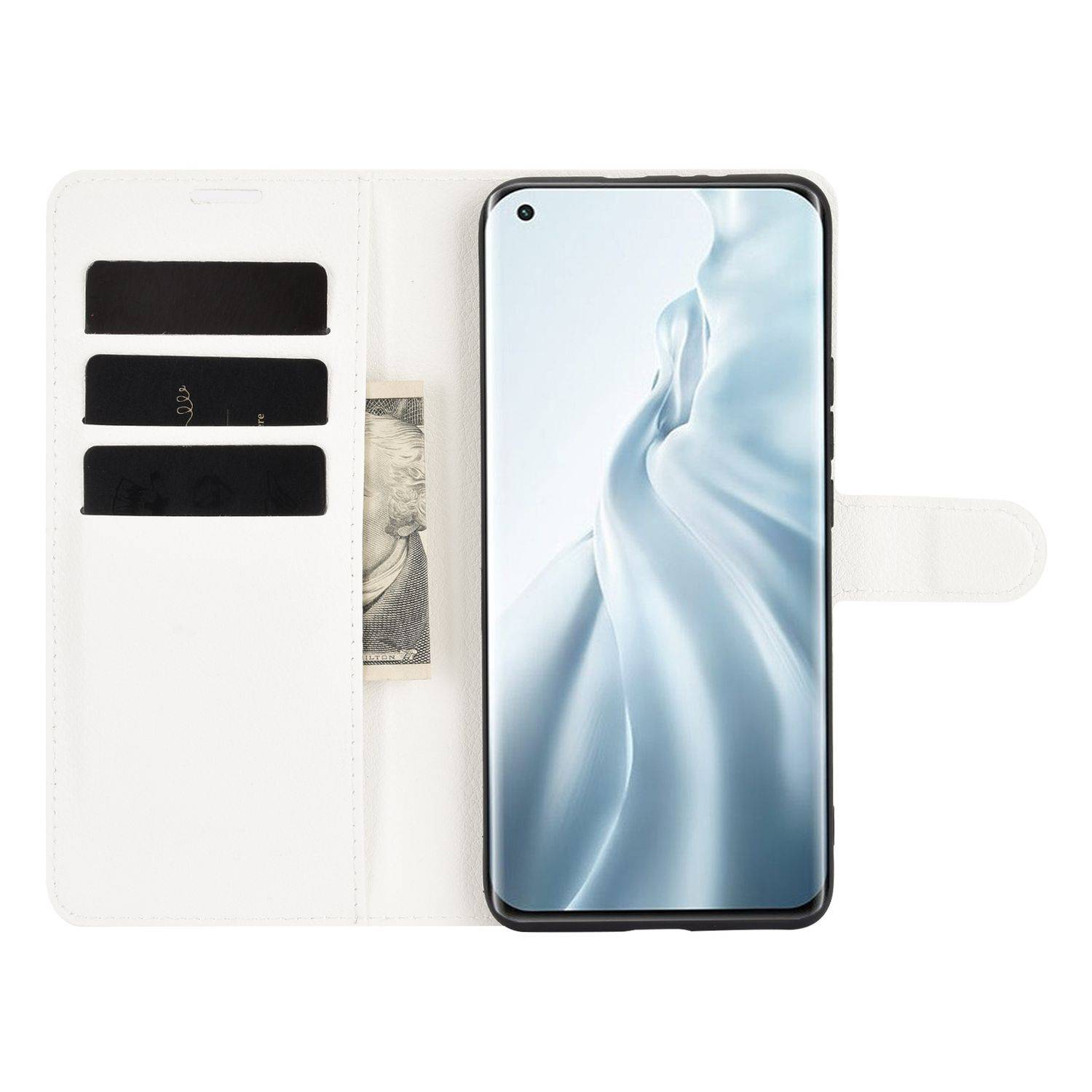 Xiaomi Mi 11 Handyhülle Bookcover Weiß