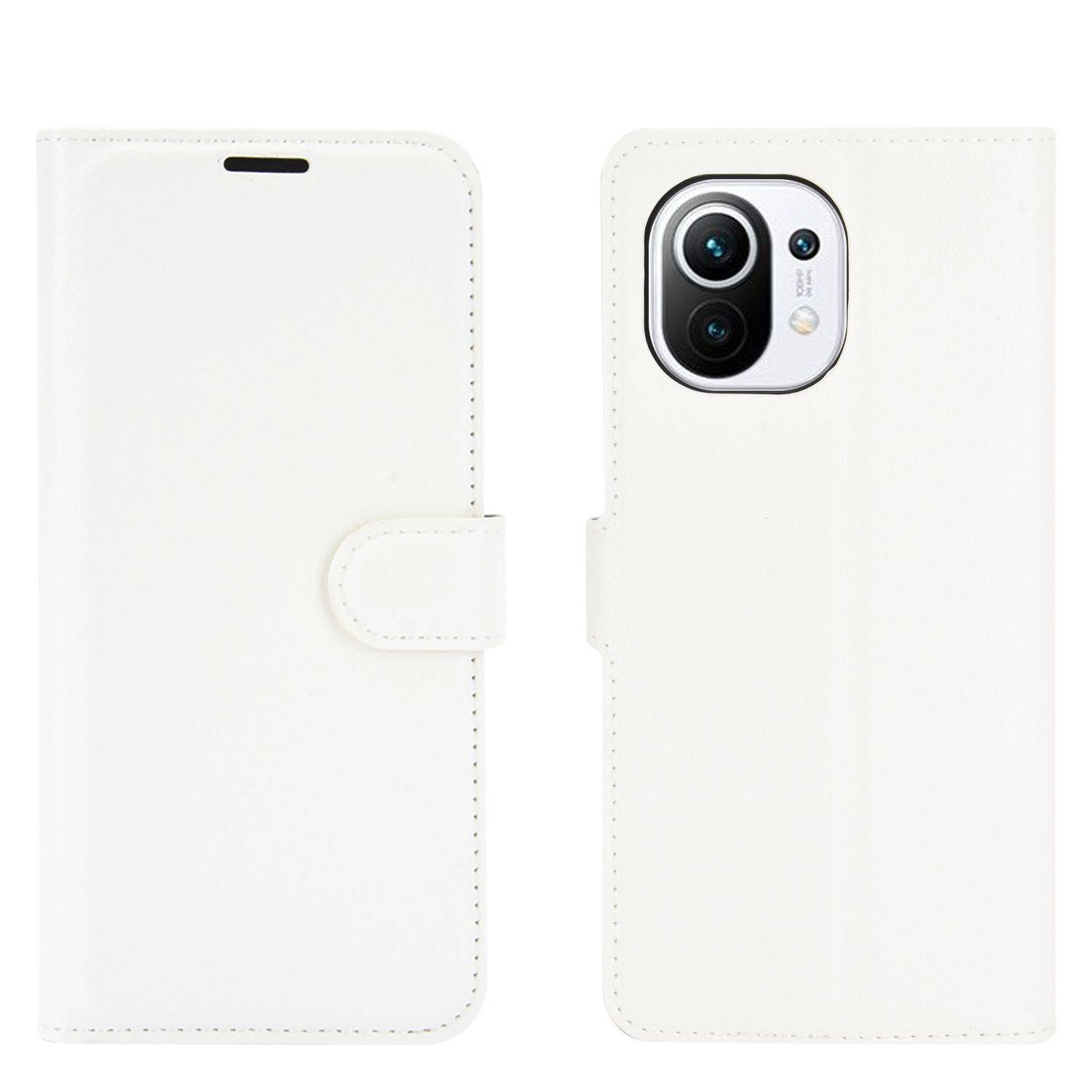 Xiaomi Mi 11 Handyhülle Bookcover Weiß