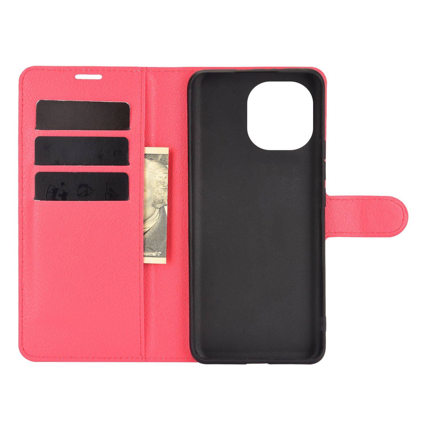 Xiaomi Mi 11 Handyhülle Bookcover Rot