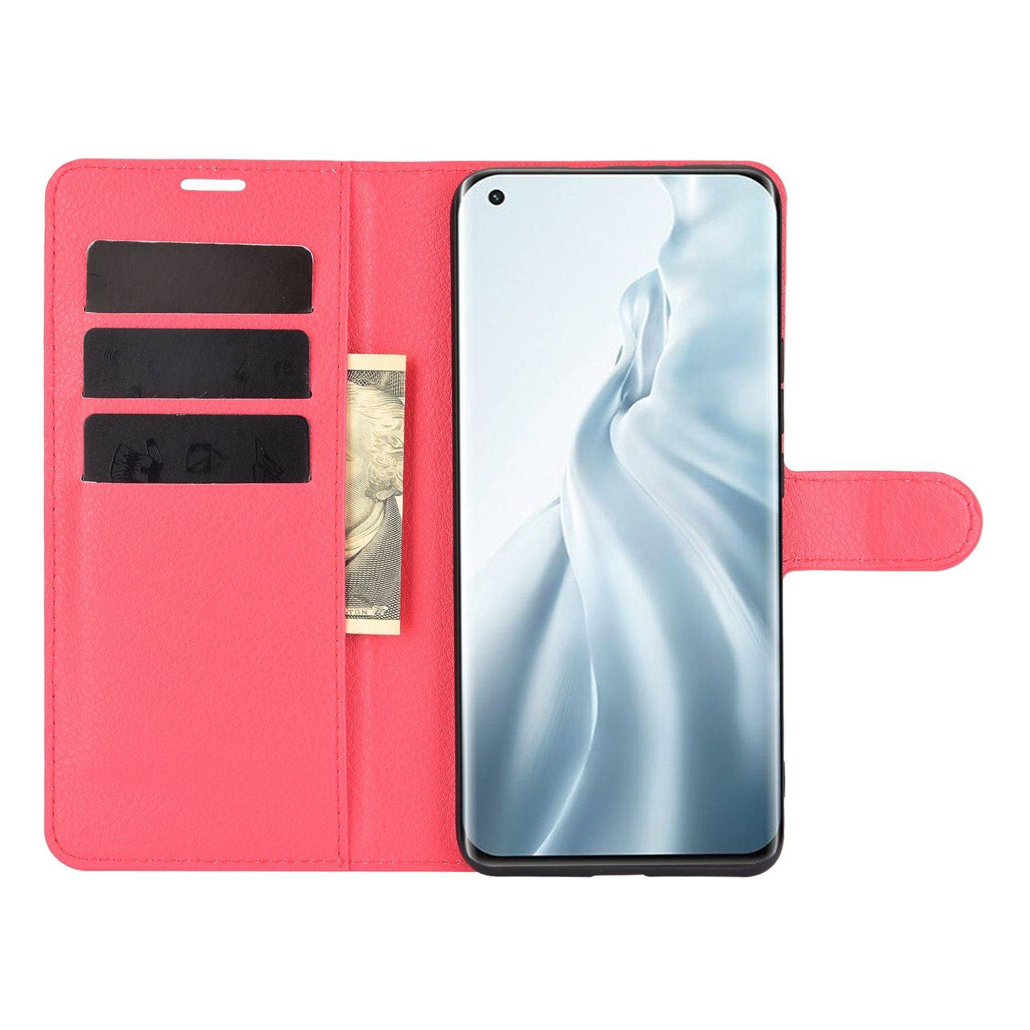 Xiaomi Mi 11 Handyhülle Bookcover Rot