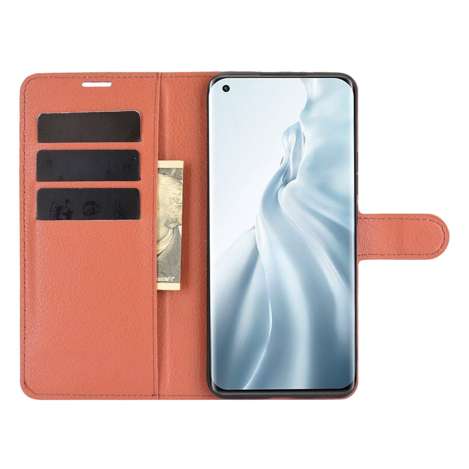Xiaomi Mi 11 Handyhülle Bookcover Braun