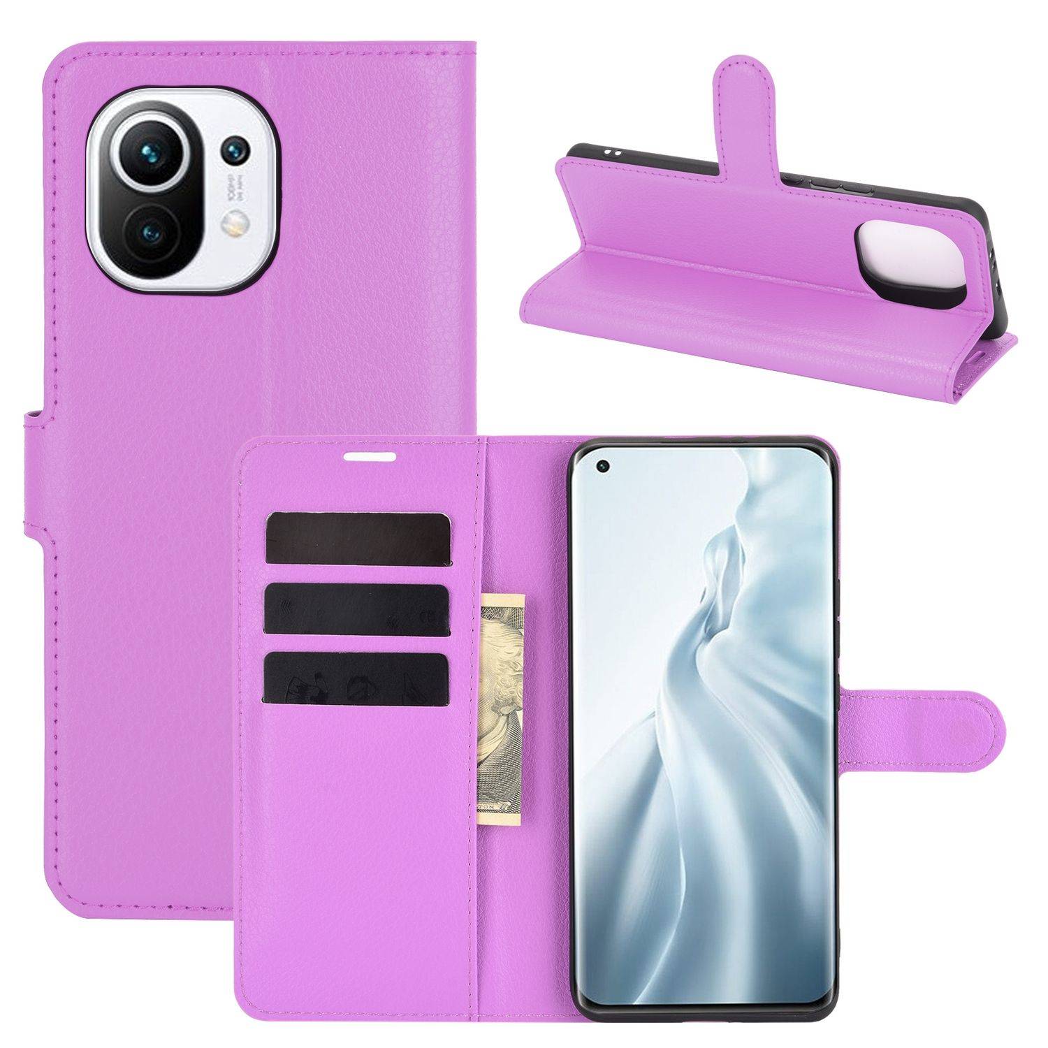 Xiaomi Mi 11 Handyhülle Bookcover Violett