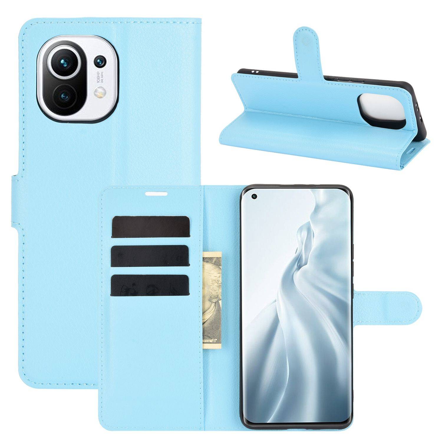 Xiaomi Mi 11 Handyhülle Bookcover Blau