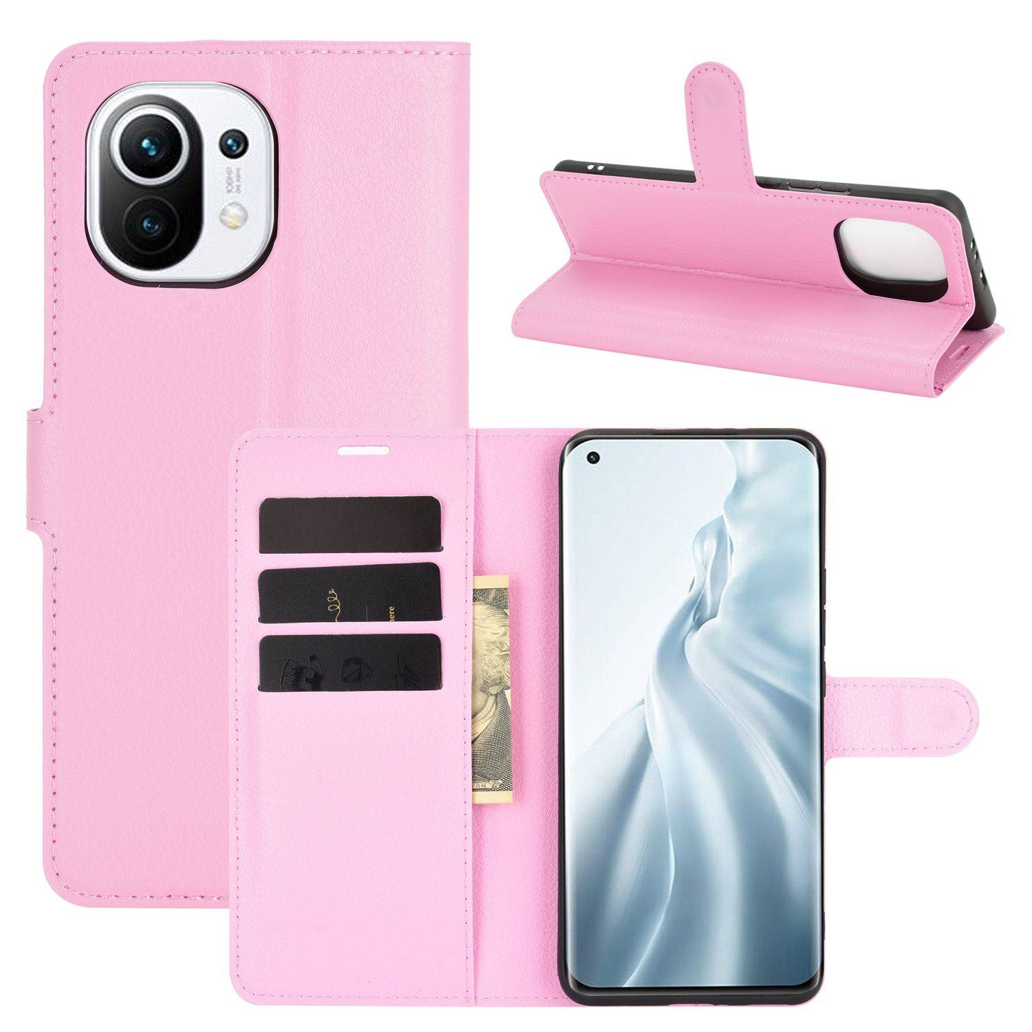 Xiaomi Mi 11 Handyhülle Bookcover Rosa