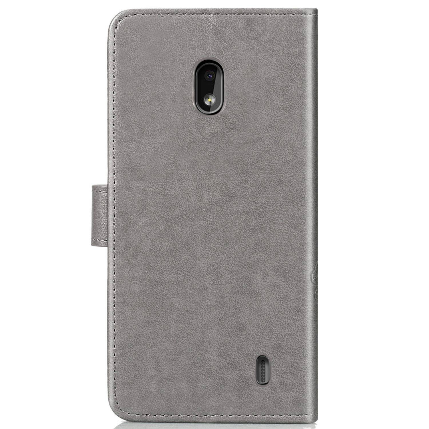 Nokia 2.2 Handyhülle Bookcover Grau