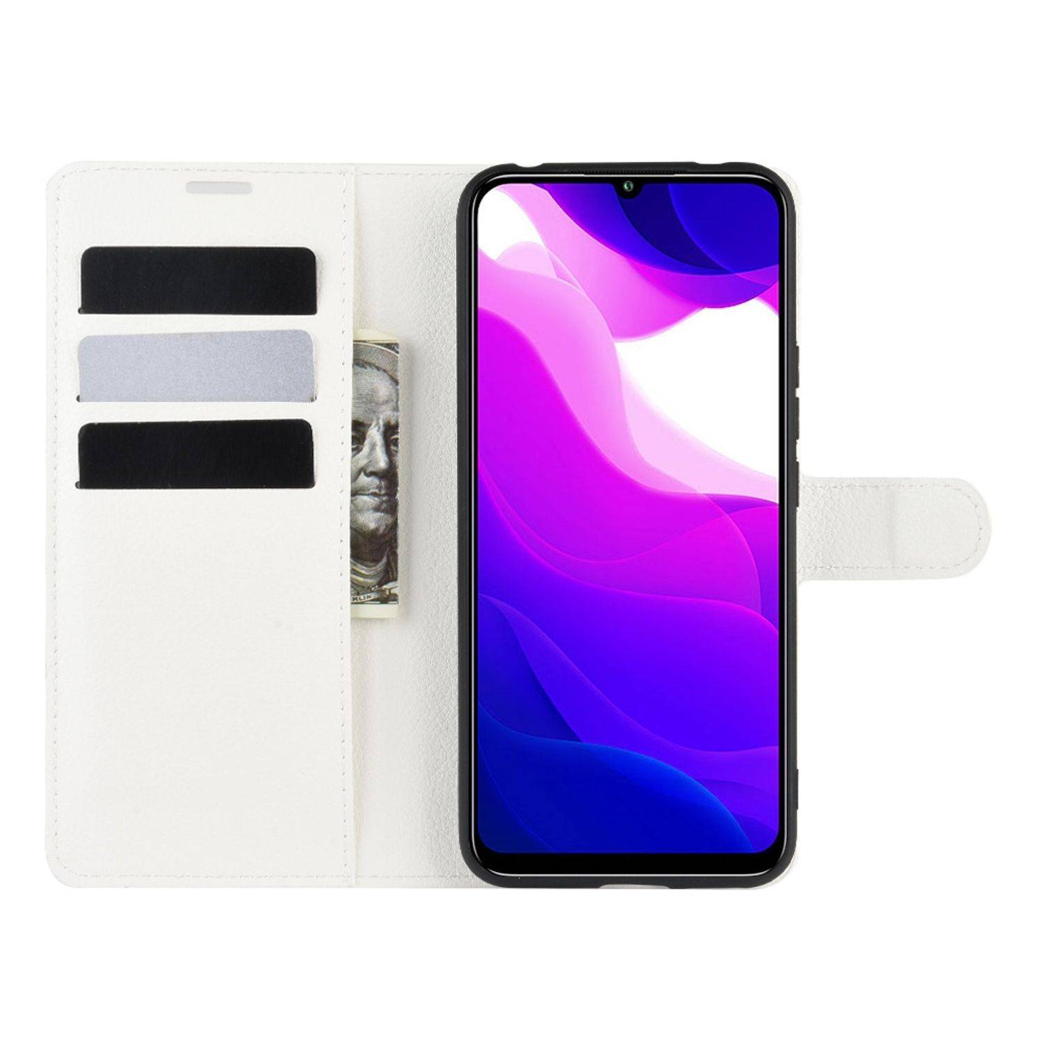 Xiaomi Mi 10 Lite 5G Handyhülle Bookcover Weiß