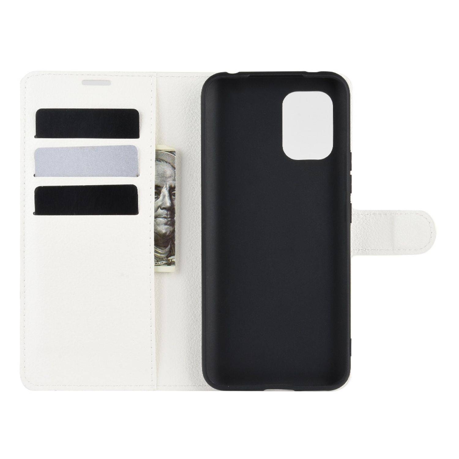 Xiaomi Mi 10 Lite 5G Handyhülle Bookcover Weiß