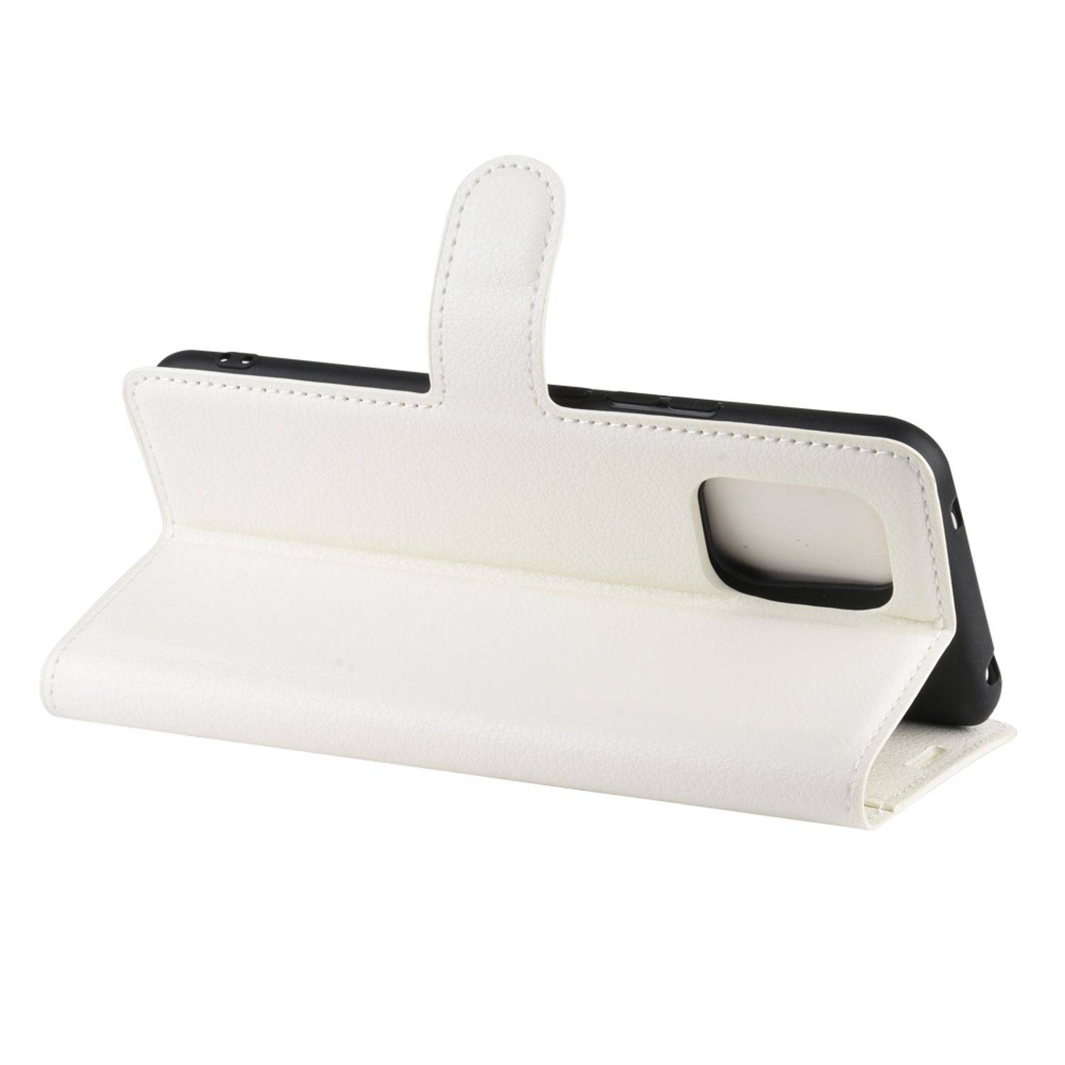 Xiaomi Mi 10 Lite 5G Handyhülle Bookcover Weiß