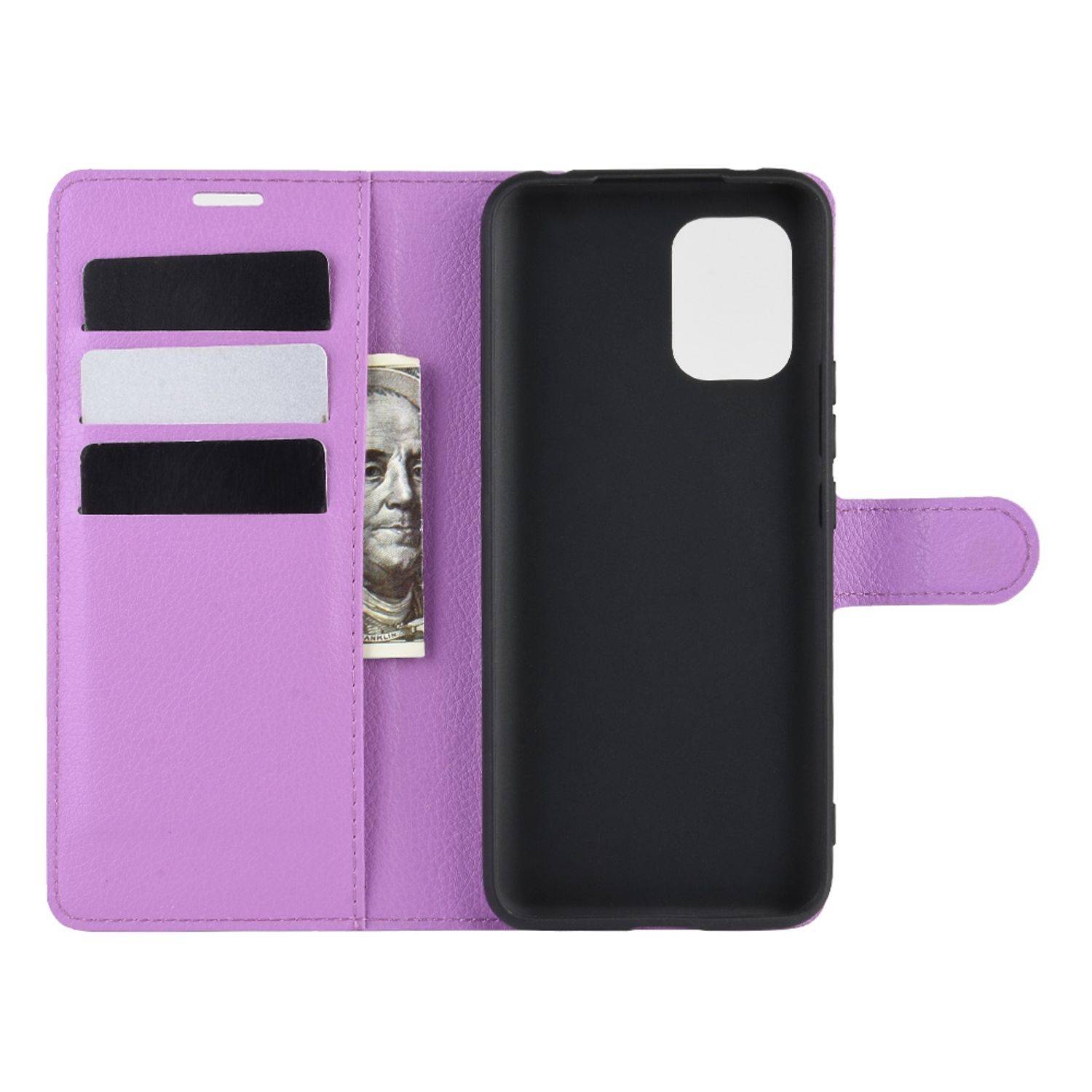Xiaomi Mi 10 Lite 5G Handyhülle Bookcover Violett