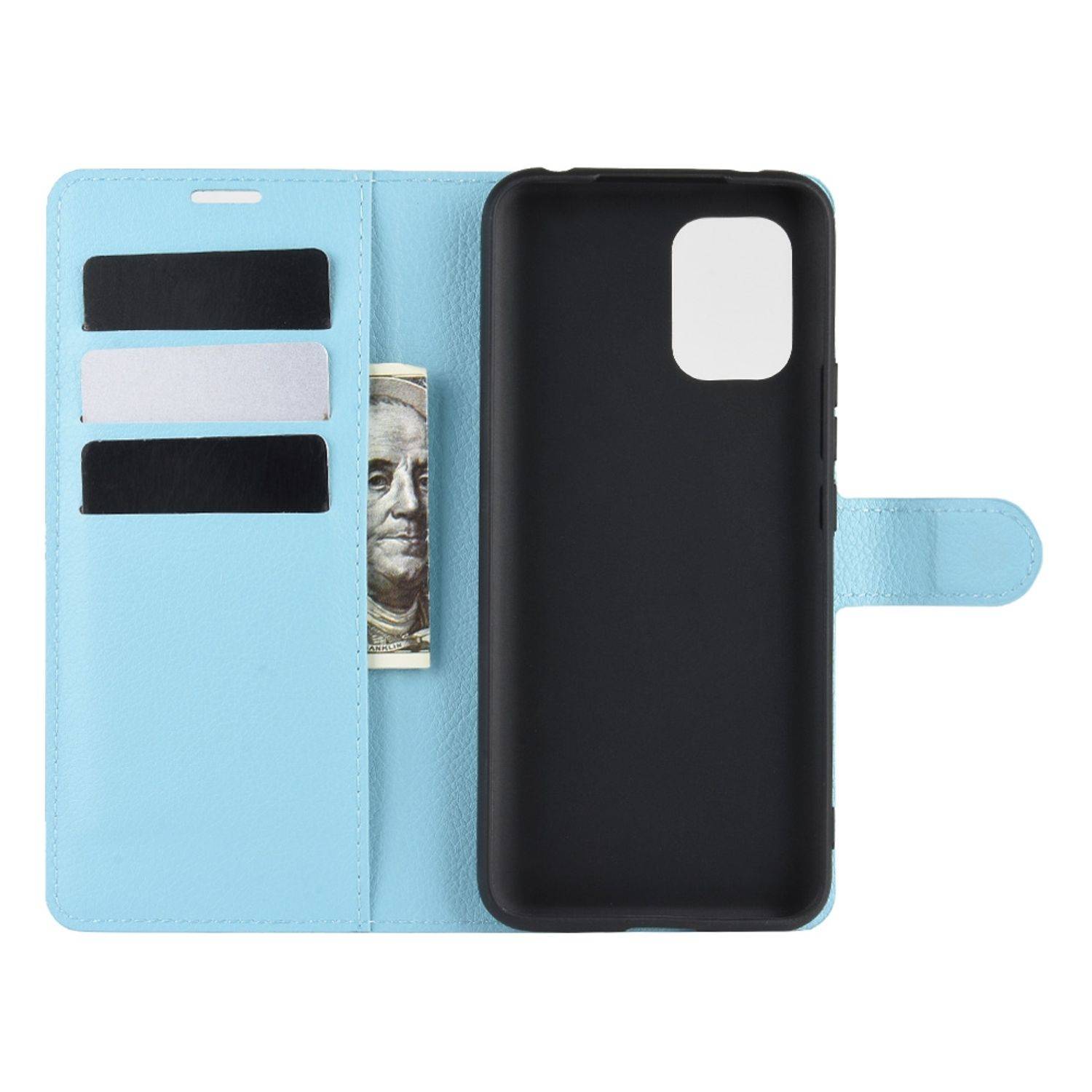 Xiaomi Mi 10 Lite 5G Handyhülle Bookcover Blau